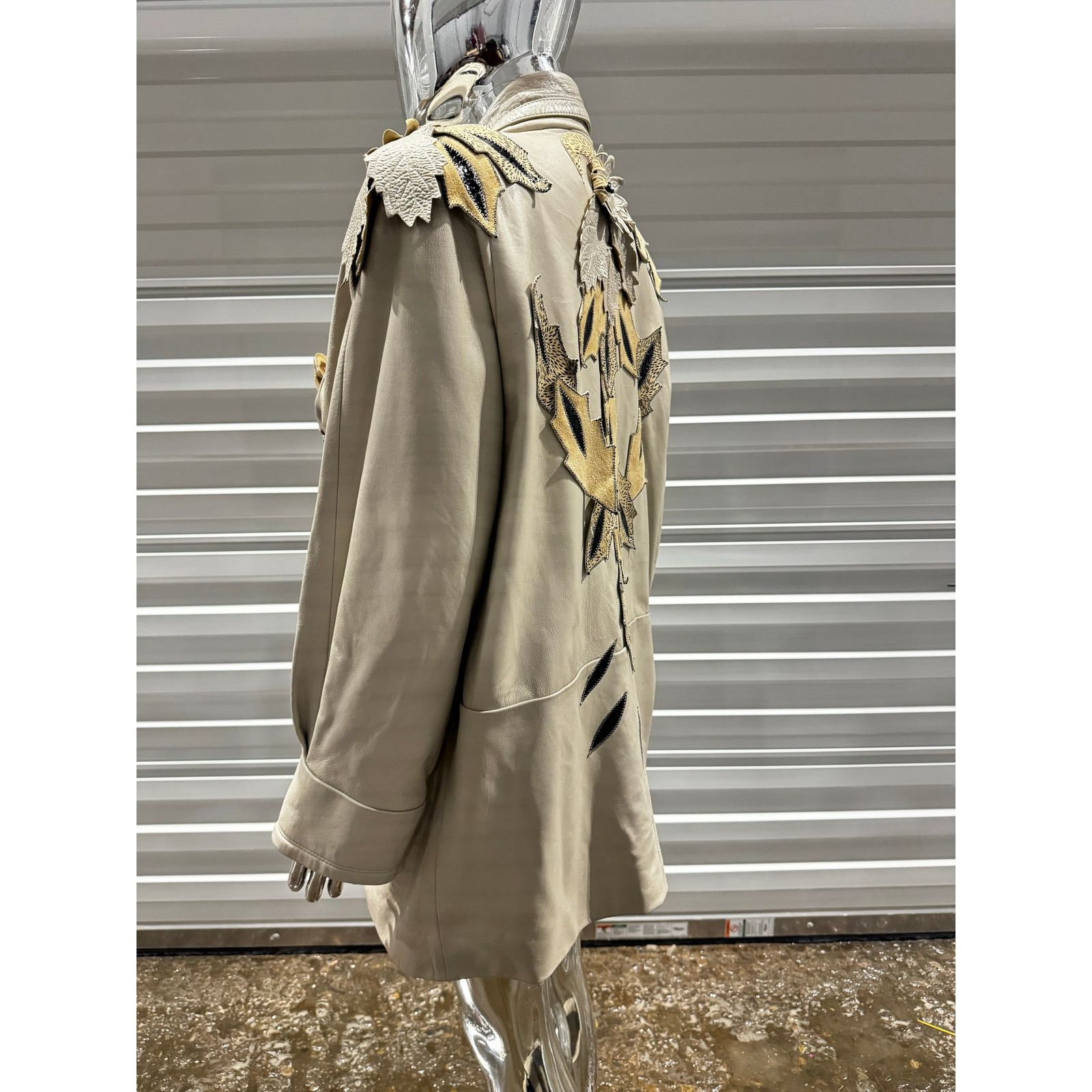 & Other Stories Rare Leather Patch work Coat Size XL / US 12-14 / IT 48-50 - 7 Thumbnail