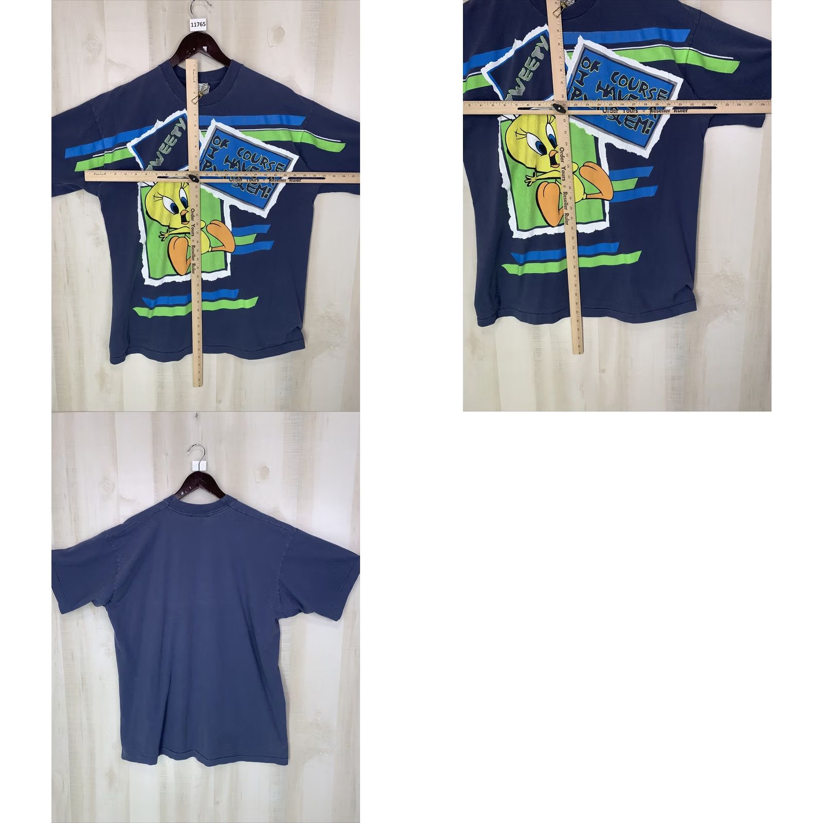 Vintage VINTAGE Looney Tunes Tweety Blue T-Shirt 2XL Adult Short Sleeve Crew Neck Graphic 90s Cartoon Womens Mens Fans Holiday Size US XXL / EU 58 / 5 - 8 Thumbnail