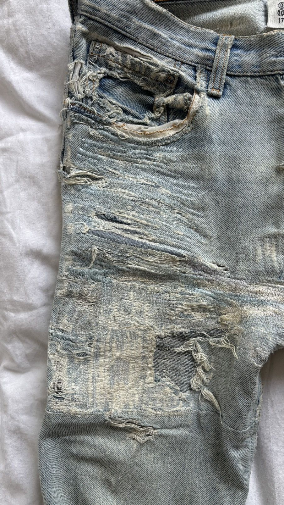 Maison Margiela ⓪ ⑩ GRAIL Maison Martin Margiela artisanal jeans repaired Size US 32 / EU 48 - 4 Thumbnail