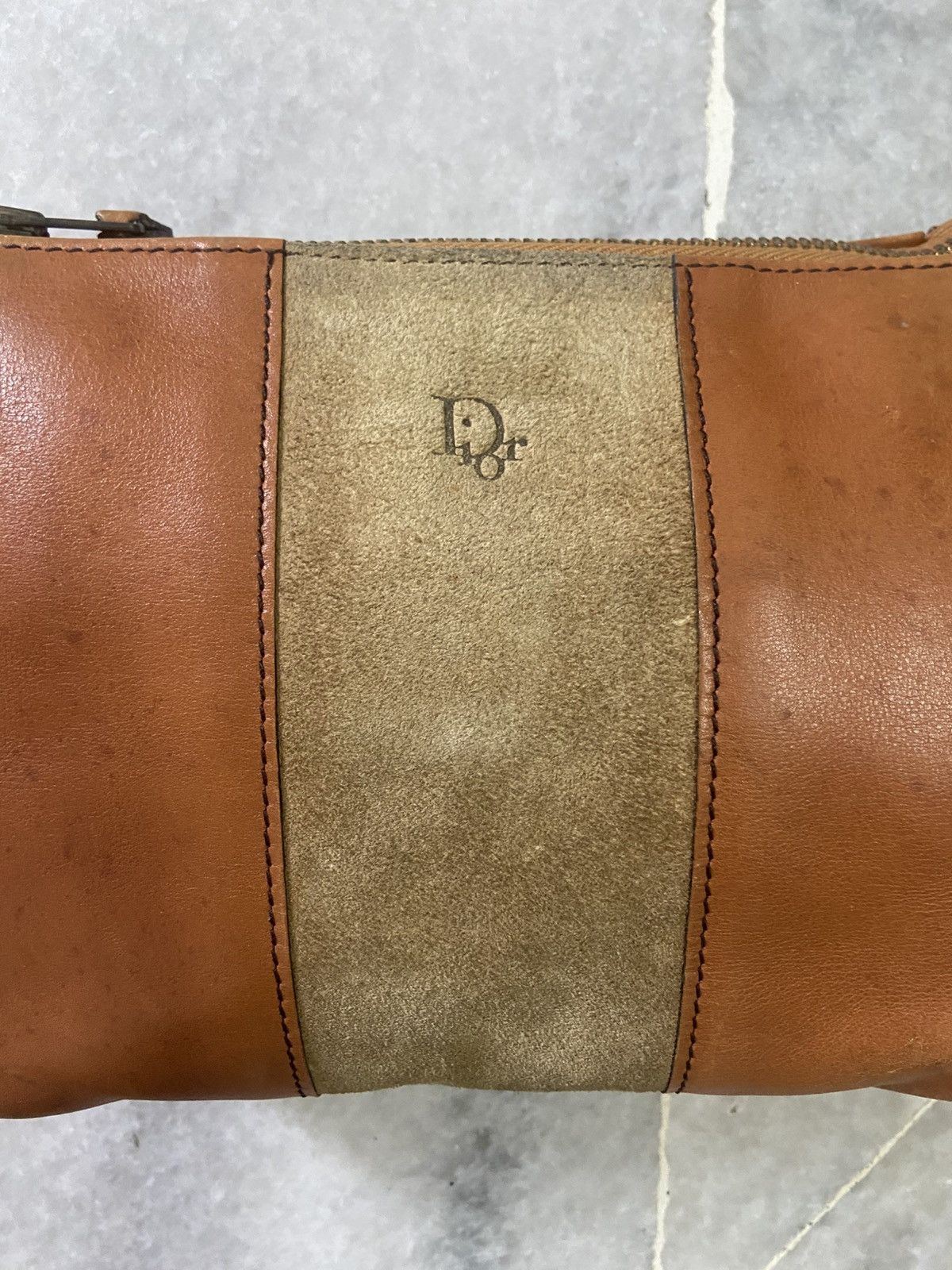 Dior Christian Dior Brown Leather Clutch Bag Size ONE SIZE - 3 Thumbnail