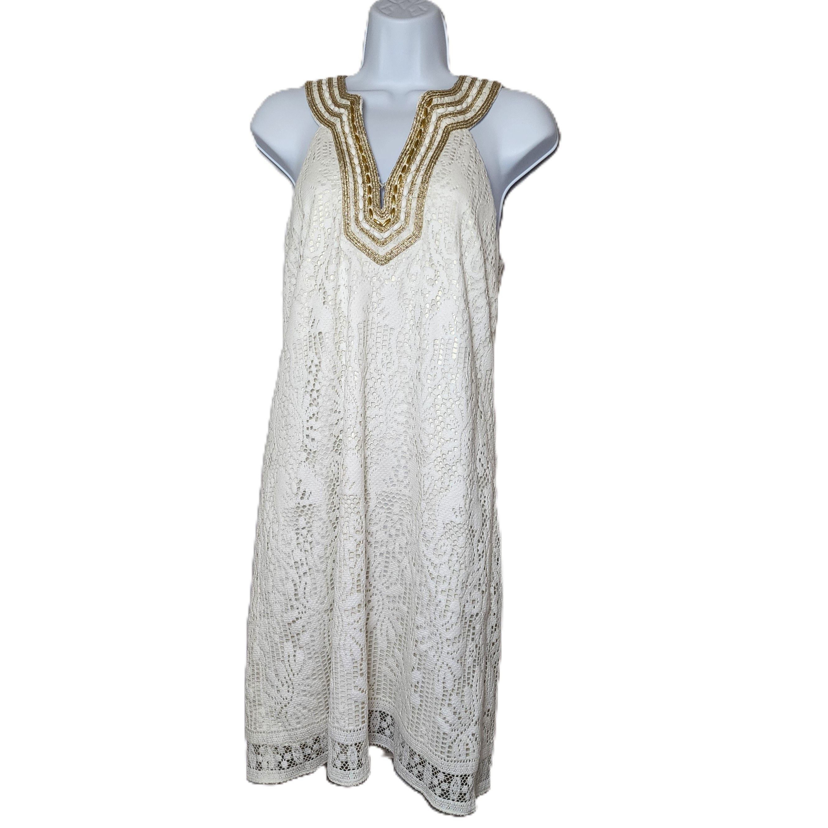 Lilly Pulitzer Calera Jungle White Lace Shift Dress New, with Tags Size XS / US 0-2 / IT 36-38 - 7 Thumbnail