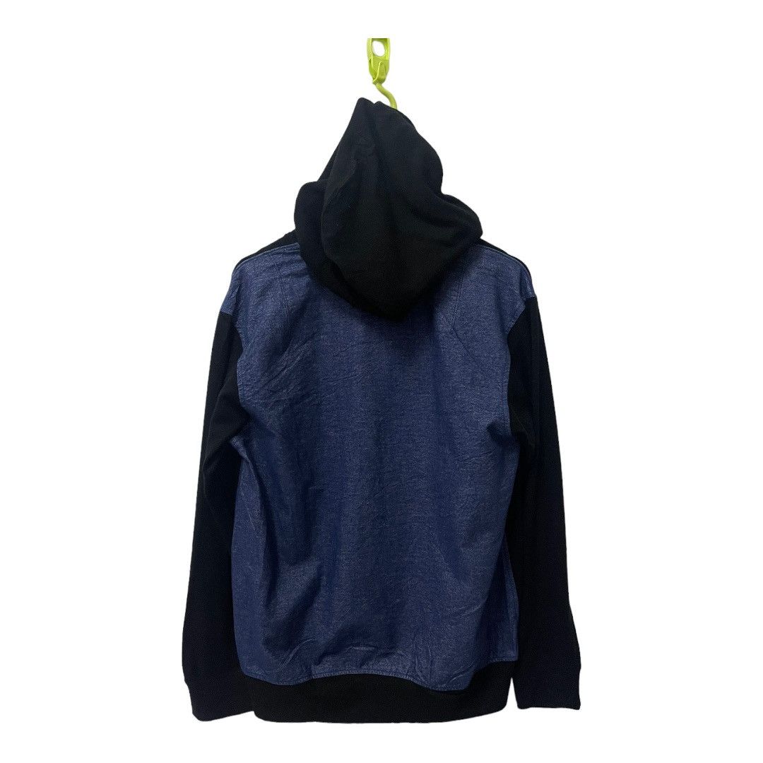 Issey Miyake Mercibeaucoup Issey Miyake Denim Back Hooded Sweatshirt Size US L / EU 52-54 / 3 - 4 Thumbnail