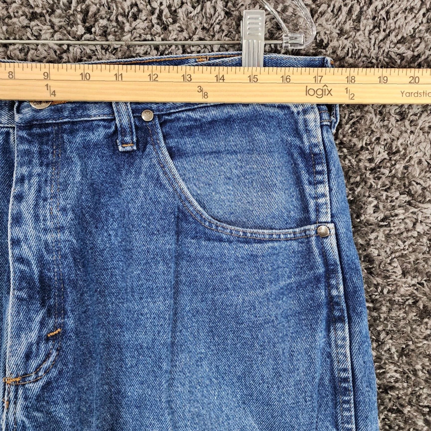 Vintage Twenty X Mens Relaxed Straight Leg Blue Jeans Size 36x30 Size US 36 / EU 52 - 4 Thumbnail