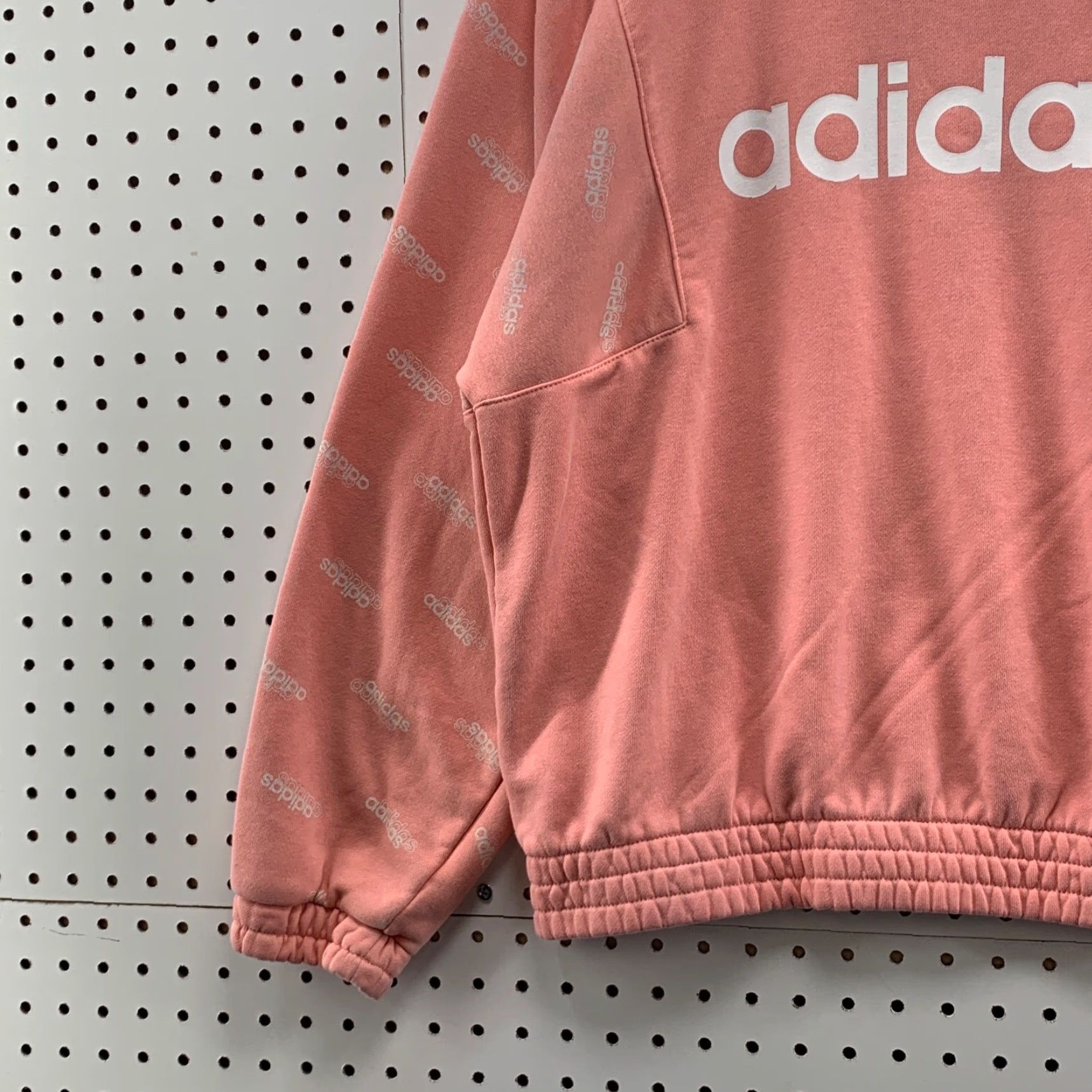 Adidas Adidas Sweater Womens Extra Small Oversized Pink Sweatshirt Graphic Long Sleeve Size XS / US 0-2 / IT 36-38 - 3 Thumbnail