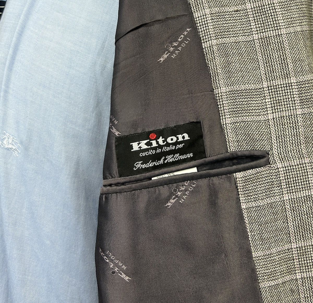 Designer × Kiton Kiton Sport Coat Cashmere Linen Silk Blazer Sz 55IT 45US/UK Size 44R - 10 Thumbnail