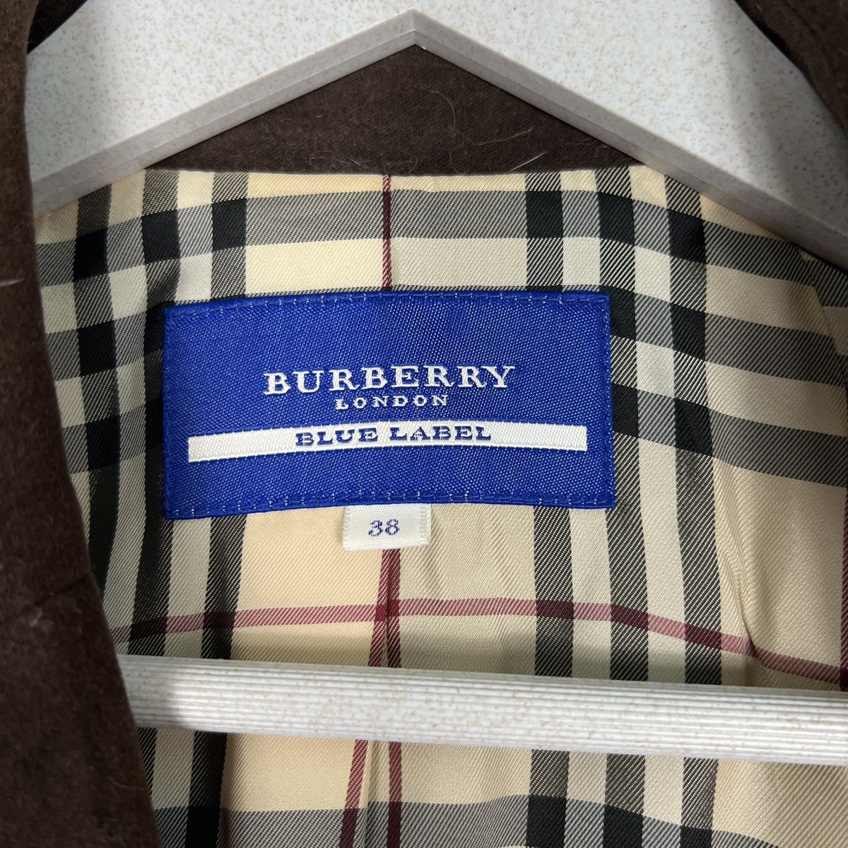 Burberry 🔥 BURBERRY MOLESKIN NOVA CHECK JACKET Size XS / US 0-2 / IT 36-38 - 14 Thumbnail
