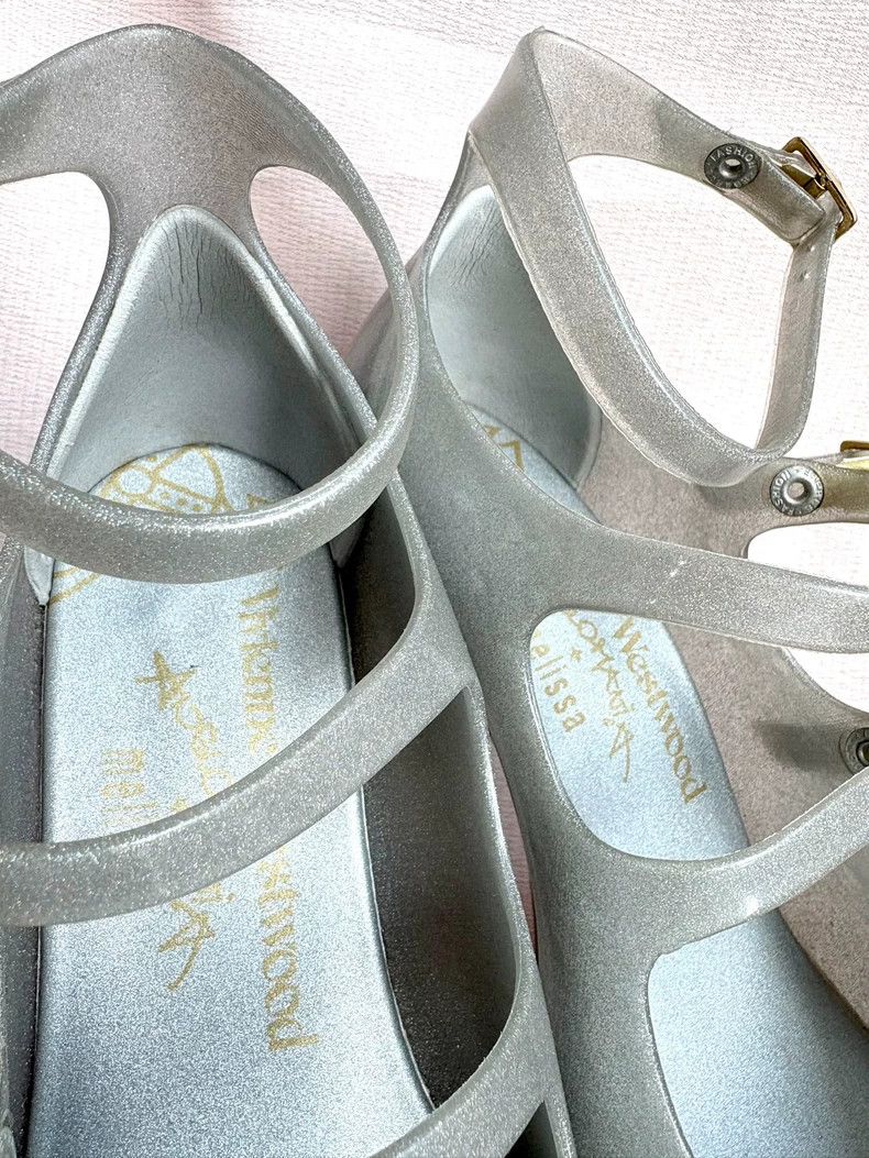 Vivienne Westwood Vivienne Westwood Silver glitter Mary Jane heels Size US 8.5 / IT 38.5 - 4 Thumbnail
