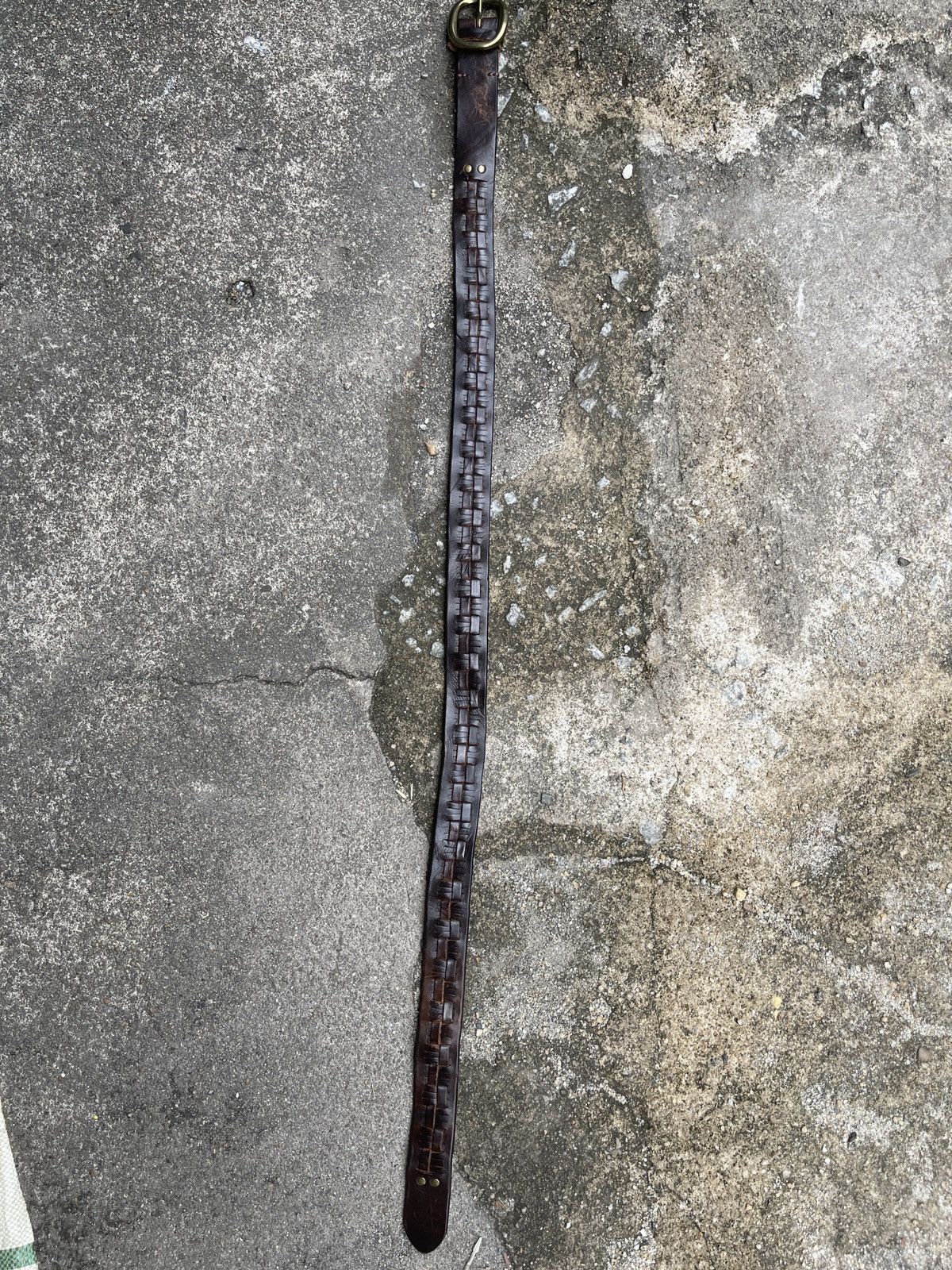 If Six Was Nine Last Drop🔥Rare🔥Buckaroo Cow Leather Belt Size ONE SIZE - 8 Thumbnail