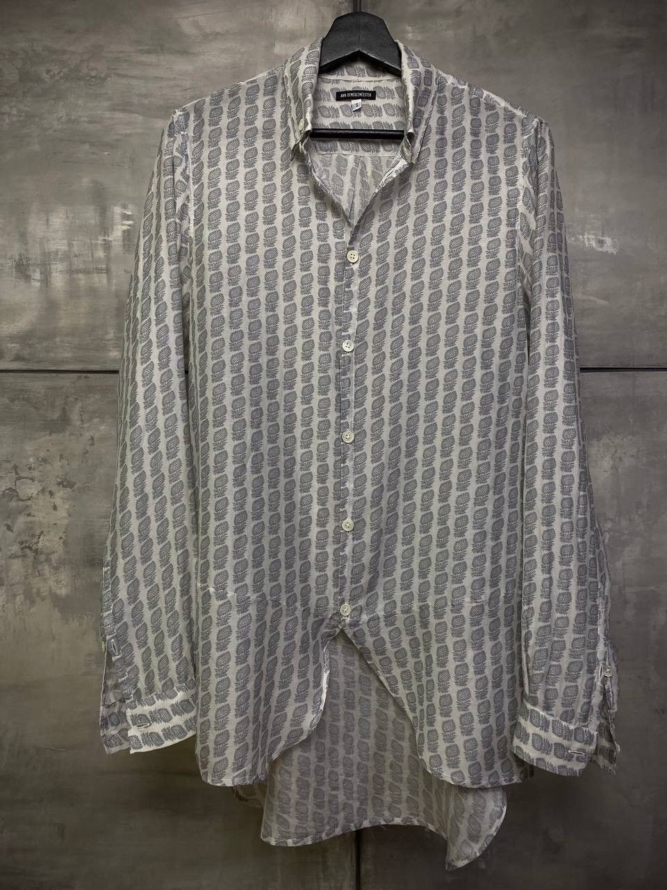 Ann Demeulemeester Fine silk shirt M Size 48S - 2 Thumbnail