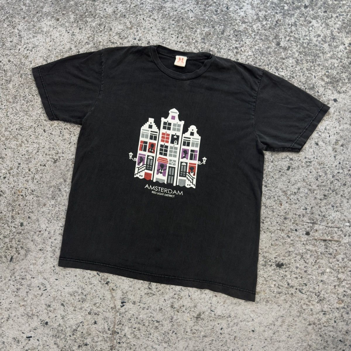 Vintage 90s Sin City Amsterdam Red Light District Sex Tee ERD Grunge Size US L / EU 52-54 / 3 - 8 Thumbnail