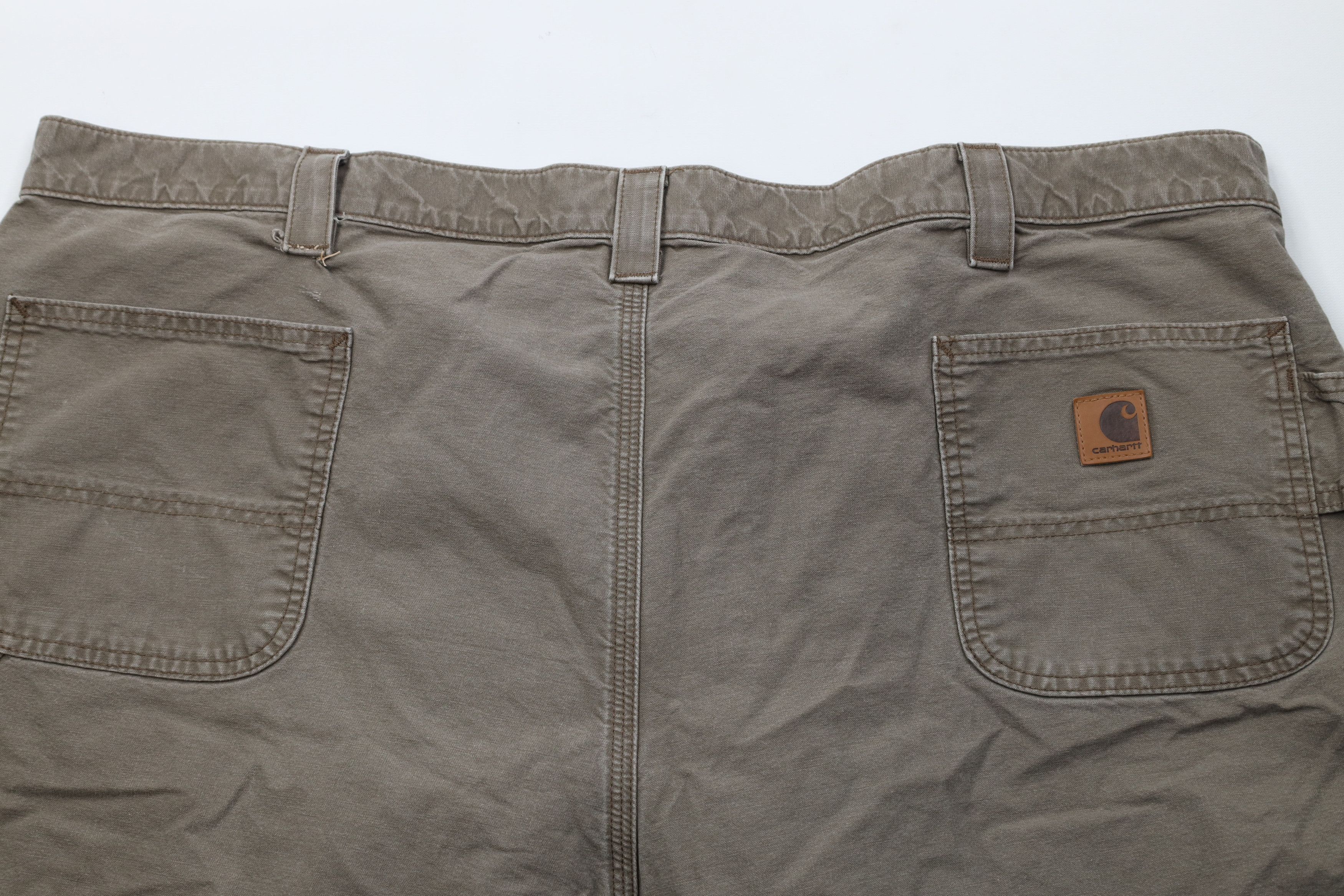 Carhartt Vintage Y2K Carhartt Relaxed Fit Dungaree Shorts Light Brown Size US 44 / EU 60 - 11 Thumbnail