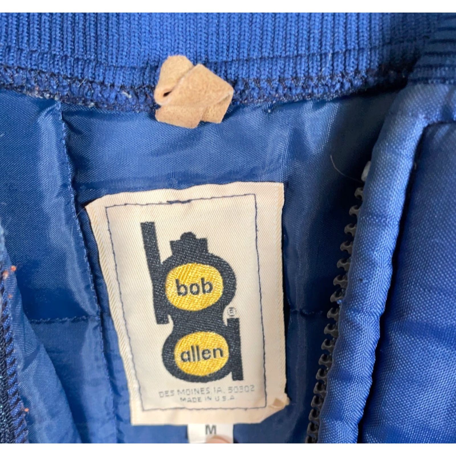 Vintage VINTAGE Bob Allen Quilted Shooting Jacket Adult Medium Blue Suede Leather Trim Size US M / EU 48-50 / 2 - 3 Thumbnail