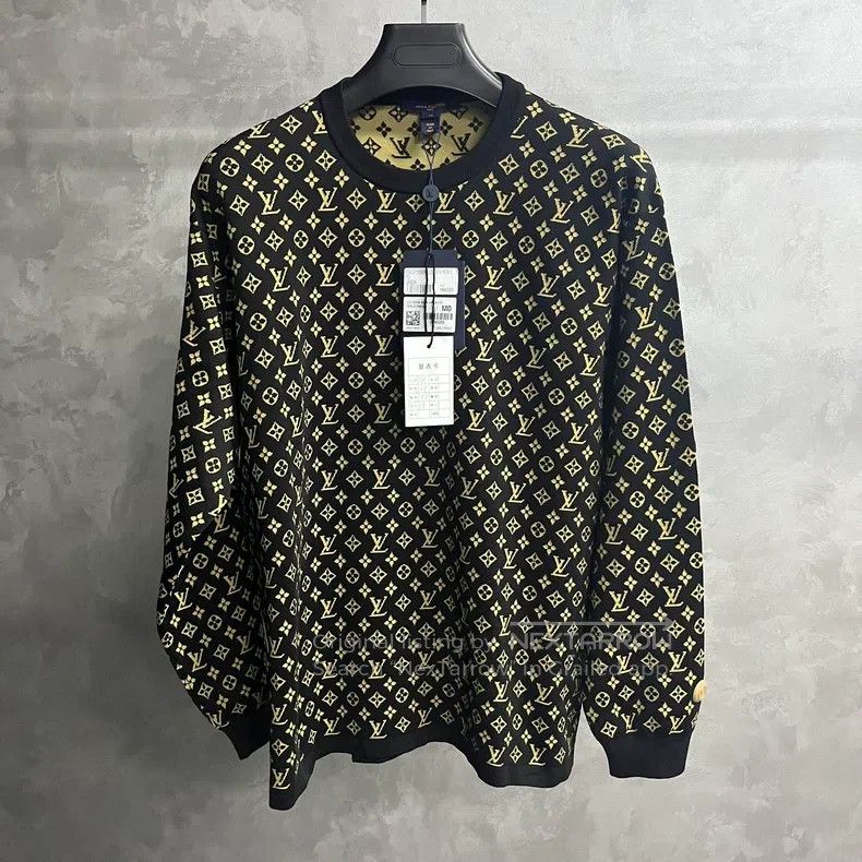 Louis Vuitton Louis Vuitton Black capsule jacquard sweatshirt Size US M / EU 48-50 / 2 - 1 Thumbnail
