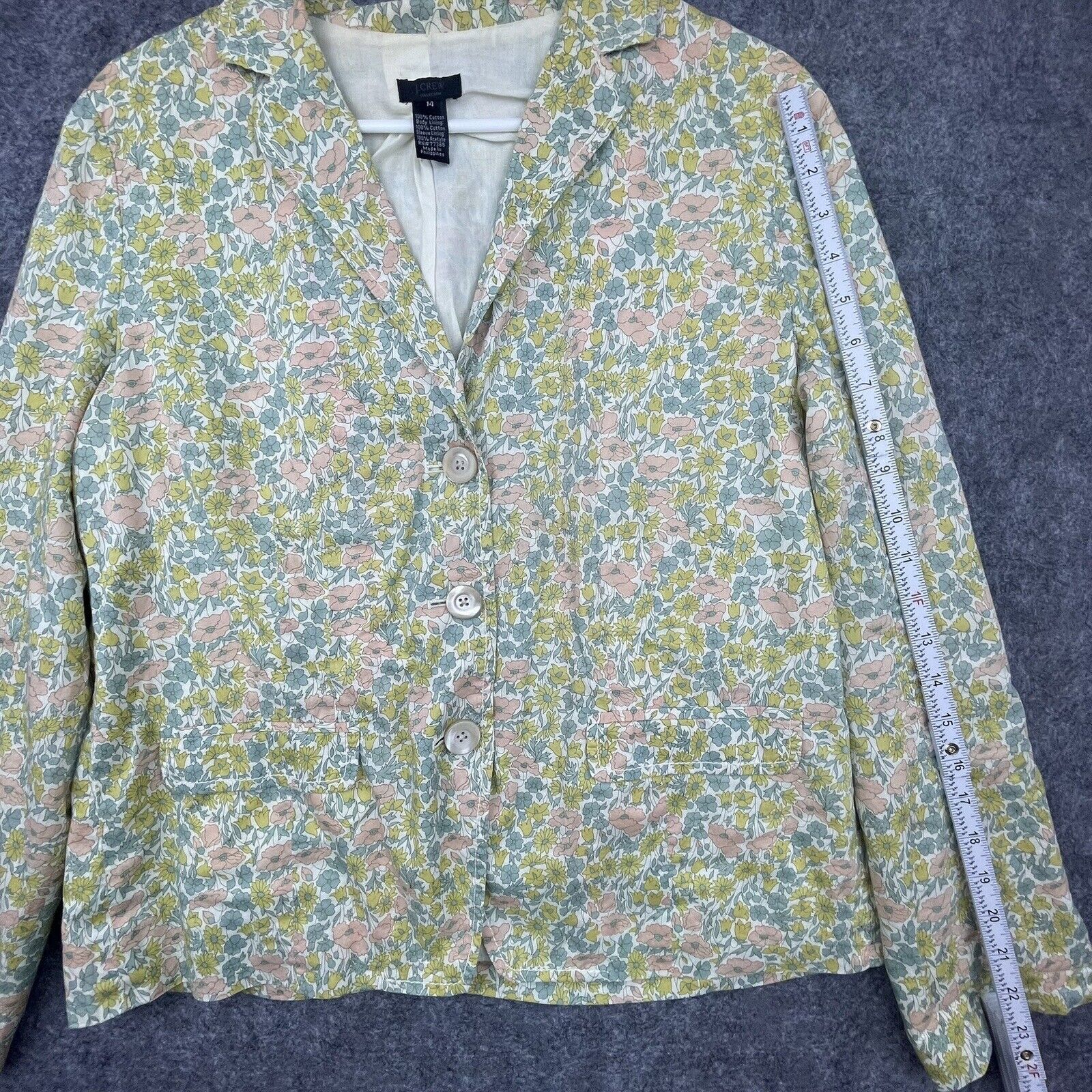 J.Crew Vintage J Crew Collection Blazer Womens 14 Boho Cottage Size XL / US 12-14 / IT 48-50 - 6 Thumbnail