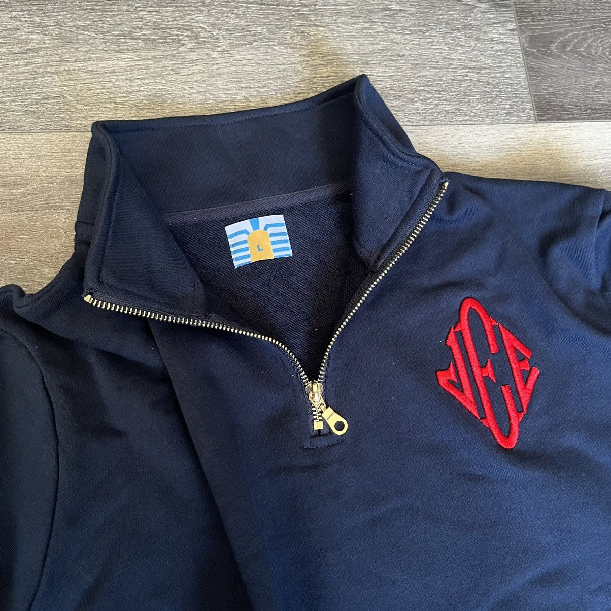 Vintage Controversatility Jeffery Epstein Quarter Zip Sweatshirt JEE Size US L / EU 52-54 / 3 - 6 Thumbnail