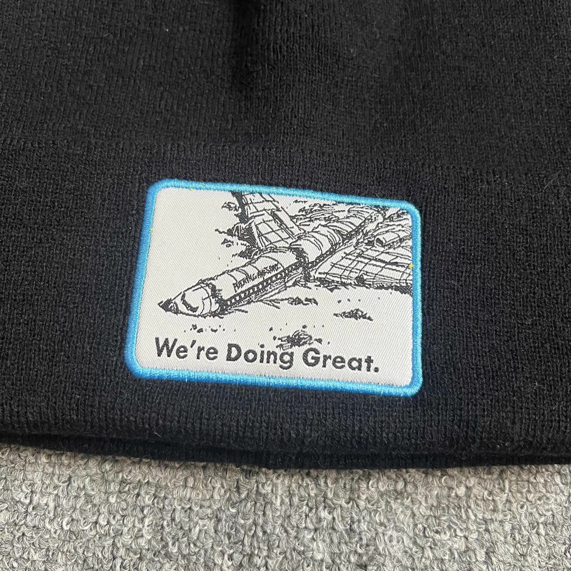 Fucking Awesome Fucking Awesome Embroidered Airplane Knitted Beanie Q7 Size ONE SIZE - 4 Thumbnail