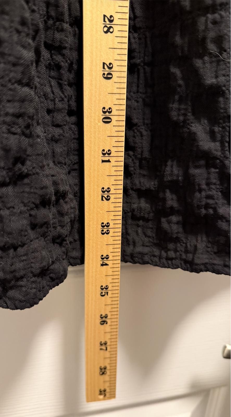 Other Robin Piccone Black Textured Cotton Tiered Dress L Size L / US 10 / IT 46 - 6 Thumbnail
