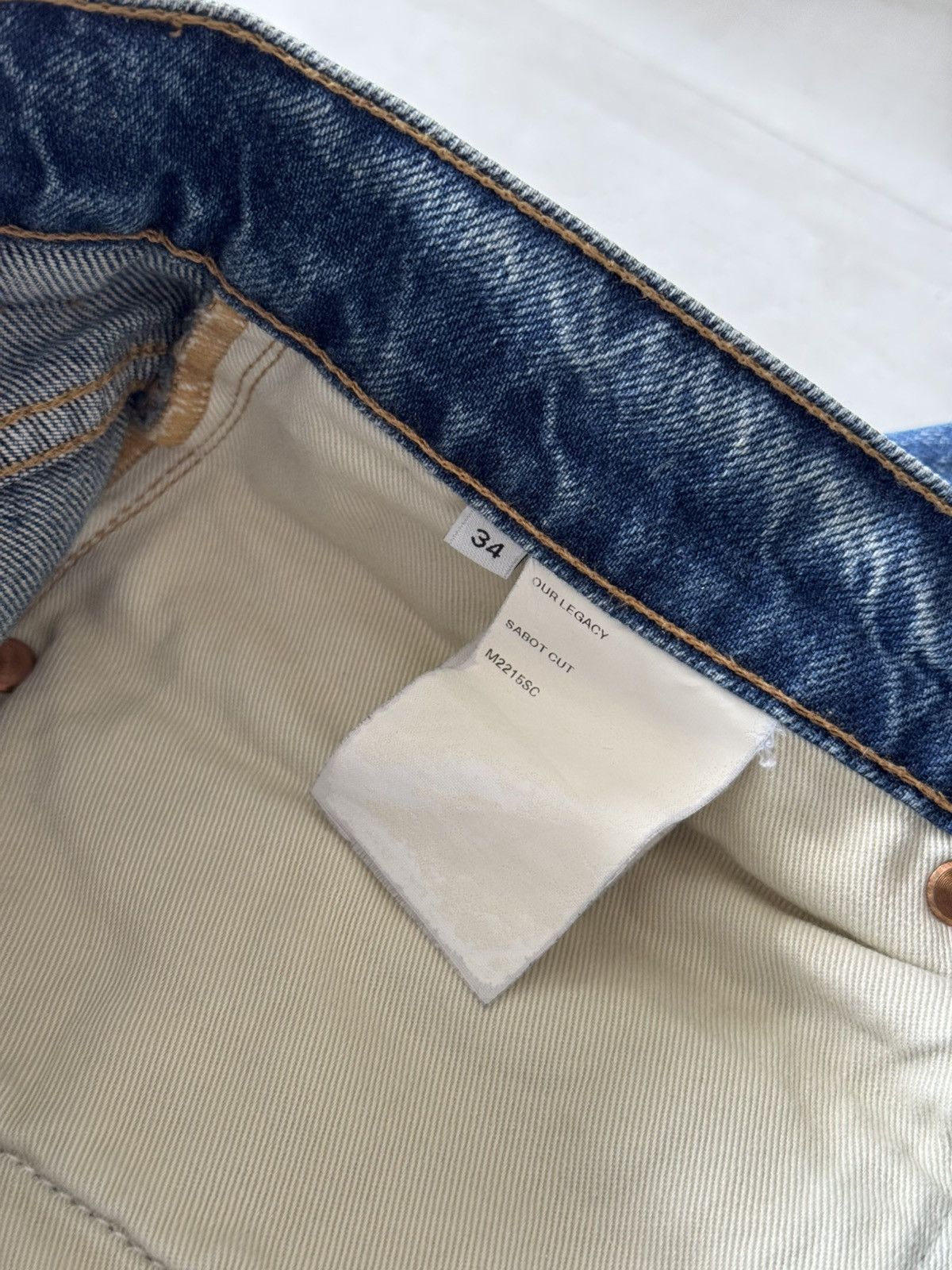 Our Legacy Our Legacy Sabot Cut Jeans 34 Coastal Wash Size US 34 / EU 50 - 12 Thumbnail