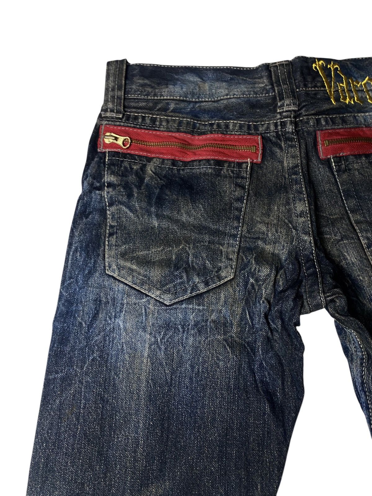 If Six Was Nine 2000's Varosh Mudwash Flared Jeans Size US 27 - 8 Thumbnail