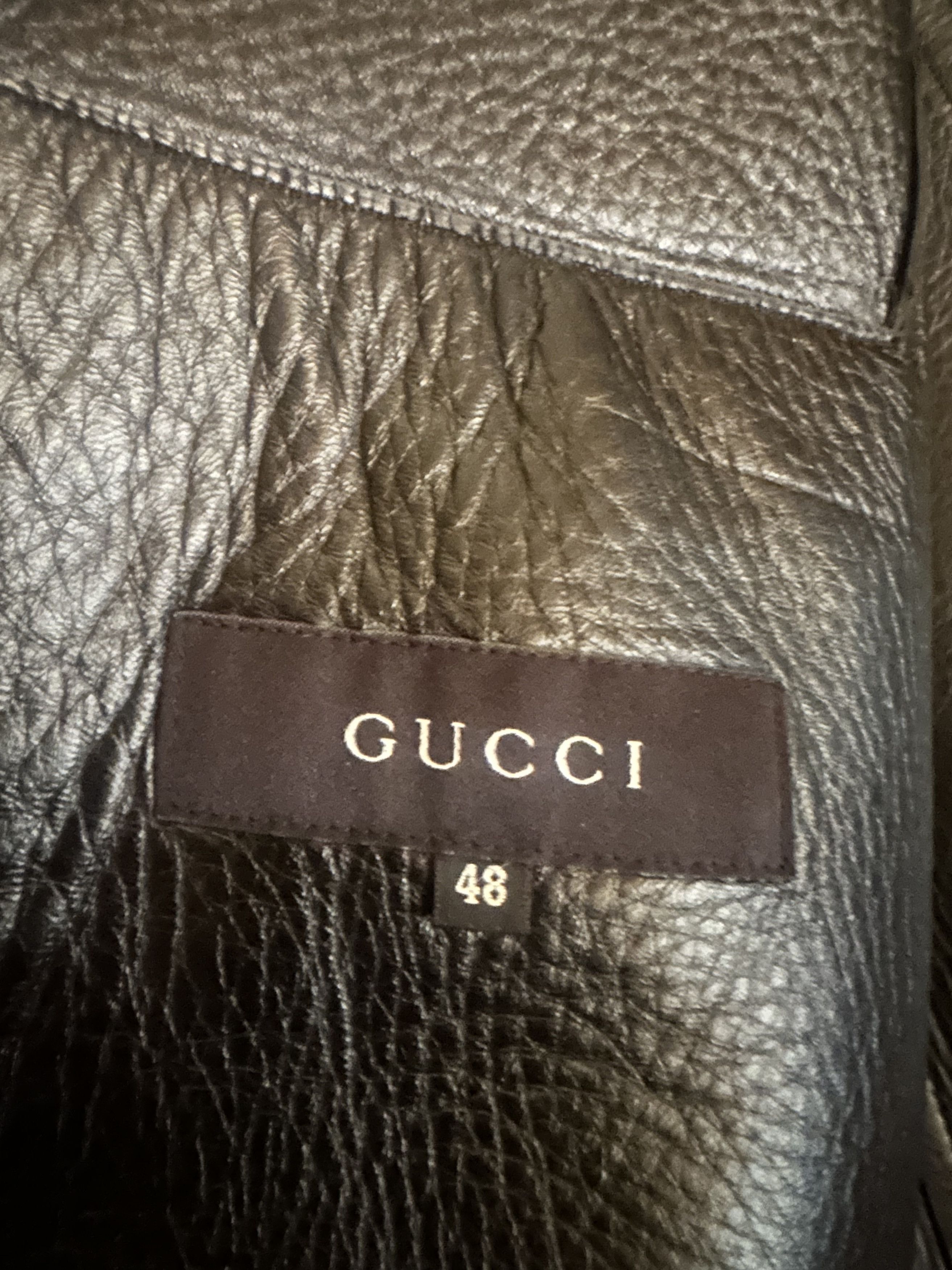 Gucci GG Monogram Fur Leather Jacket Size US M / EU 48-50 / 2 - 10 Thumbnail