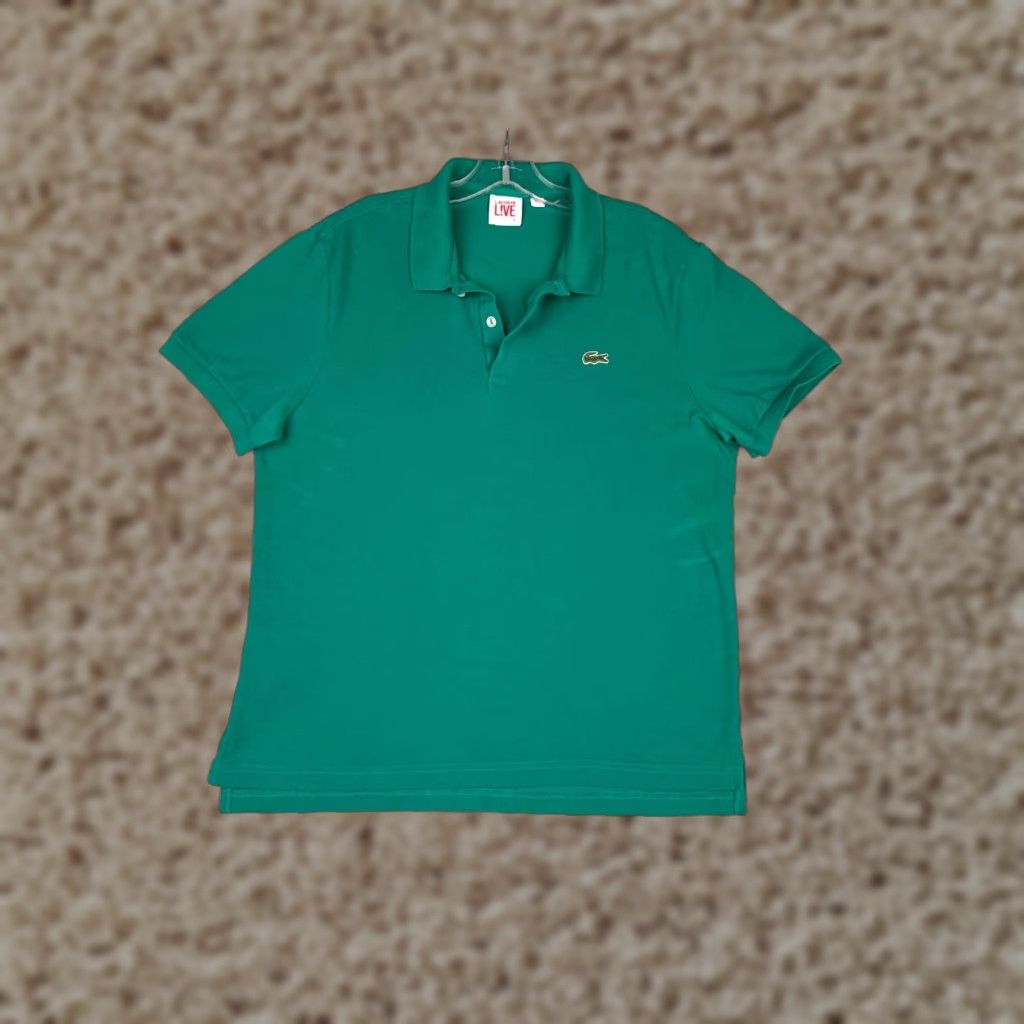 Lacoste Lacoste L!ve Polo Shirt Men 6 Green Short Sleeve 100% Cotton Golf Golfer Size US S / EU 44-46 / 1 - 1 Thumbnail