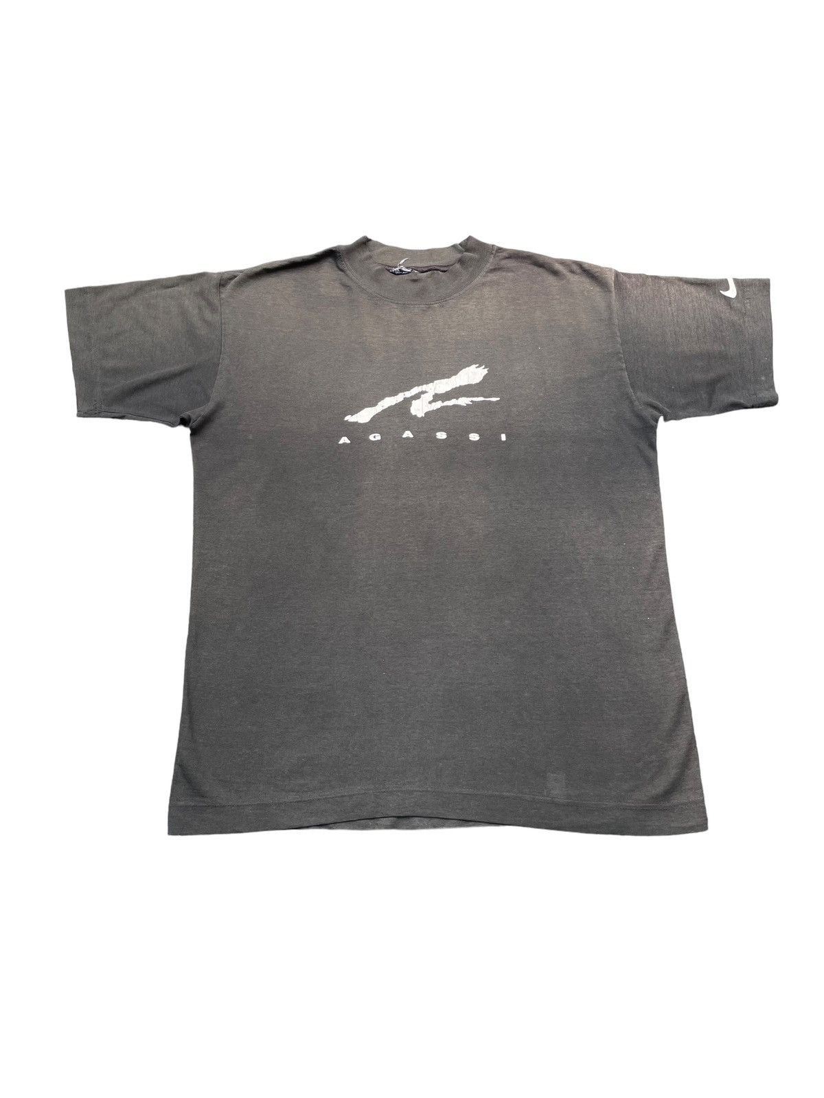 Nike × Vintage Vintage Andre Agassi x Nike Faded Tshirt Size US L / EU 52-54 / 3 - 1 Thumbnail