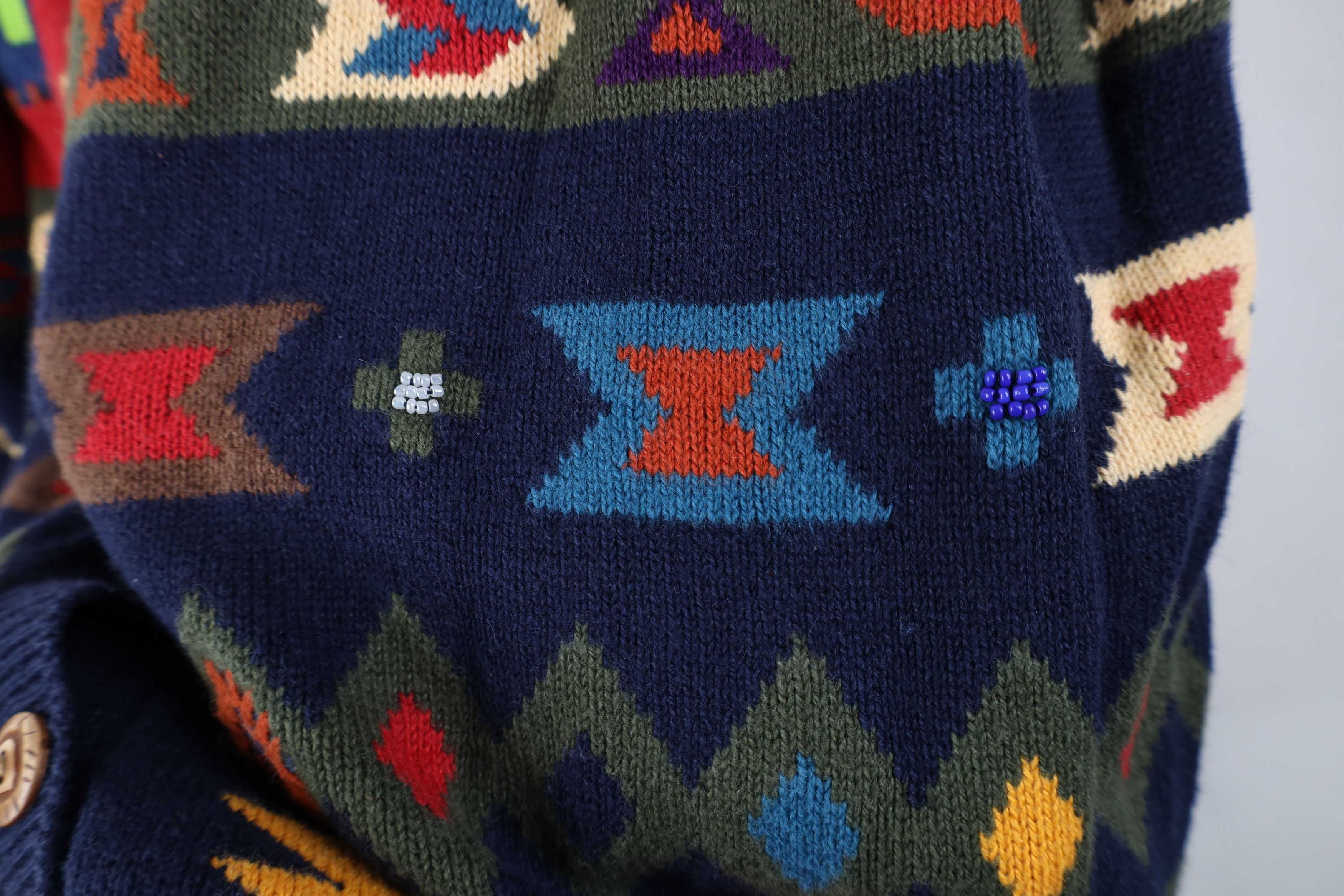 Vintage Vintage 90s Streetwear Southwestern Knit Sweater Vest Size XL / US 12-14 / IT 48-50 - 6 Thumbnail