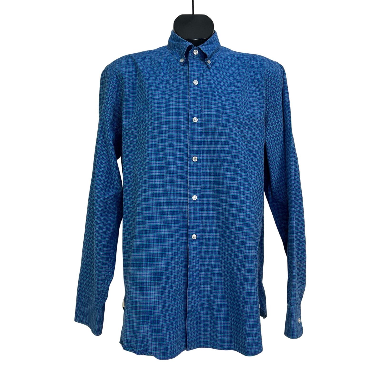 J.Crew J. Crew Blue Plaid Button Up Shirt Long Sleeve Size US L / EU 52-54 / 3 - 1 Thumbnail
