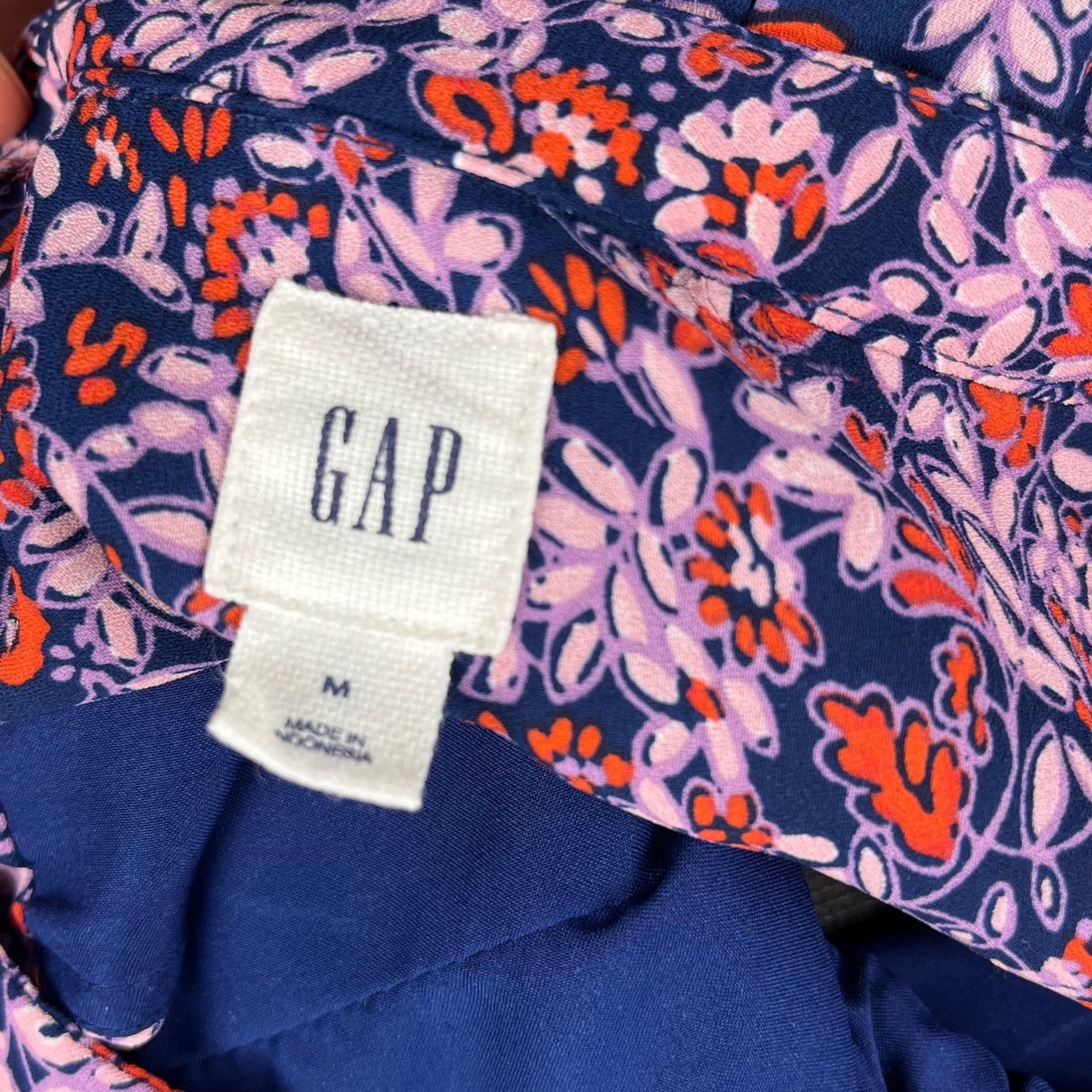 Gap Gap Women's Sleeveless Dress Elastic/Drawstring Waist Floral Size M / US 6-8 / IT 42-44 - 6 Thumbnail