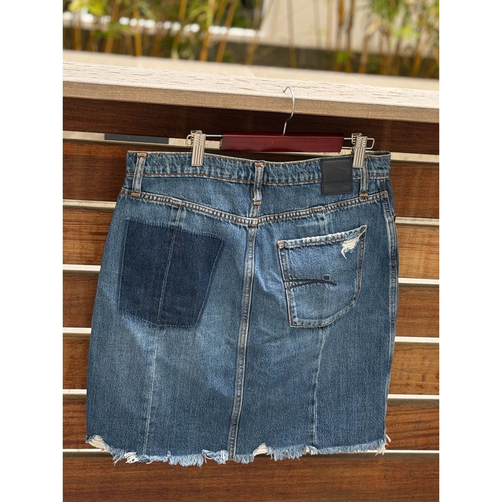 Nobody Denim Authentic Nobody Denim Distressed Jean Mini Skirt Size 29 Size 29" - 6 Thumbnail