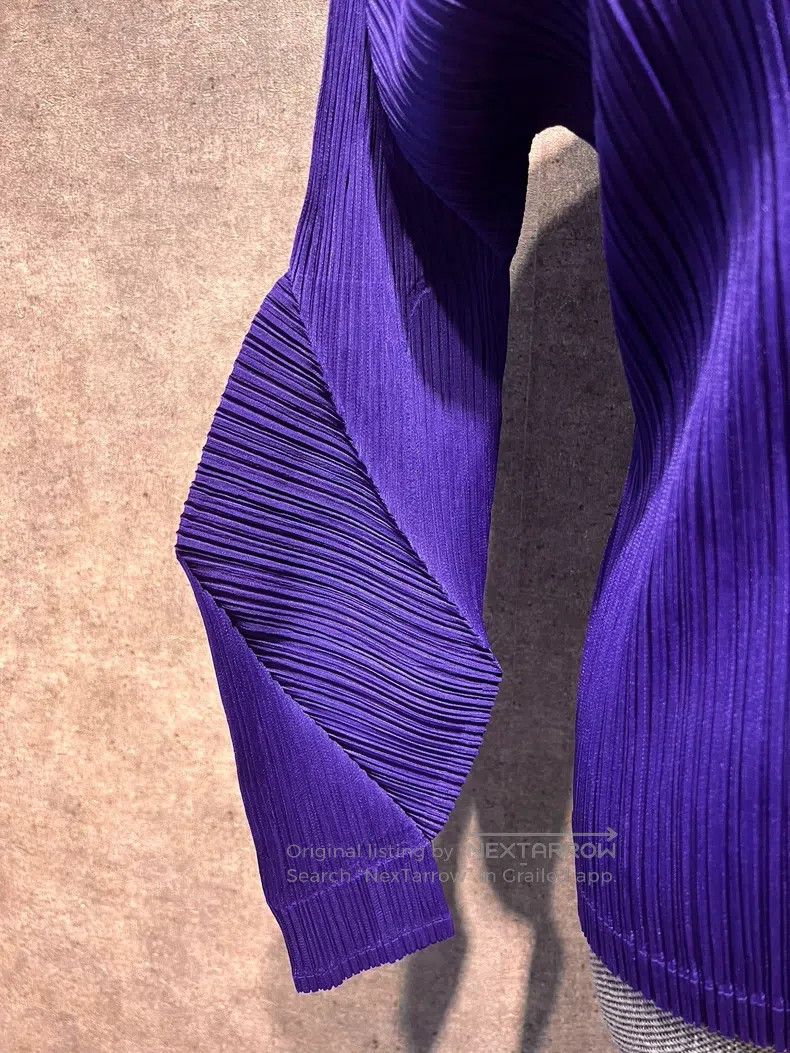 Issey Miyake Issey Miyake Purple Twist Top Size L / US 10 / IT 46 - 5 Thumbnail