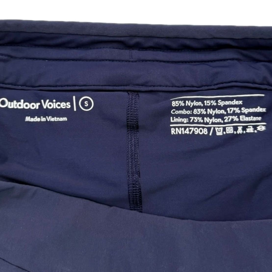 Outdoor Voices Outdoor Voices Skort Women Small Navy Blue Mini Skort with Pockets Size ONE SIZE - 6 Thumbnail