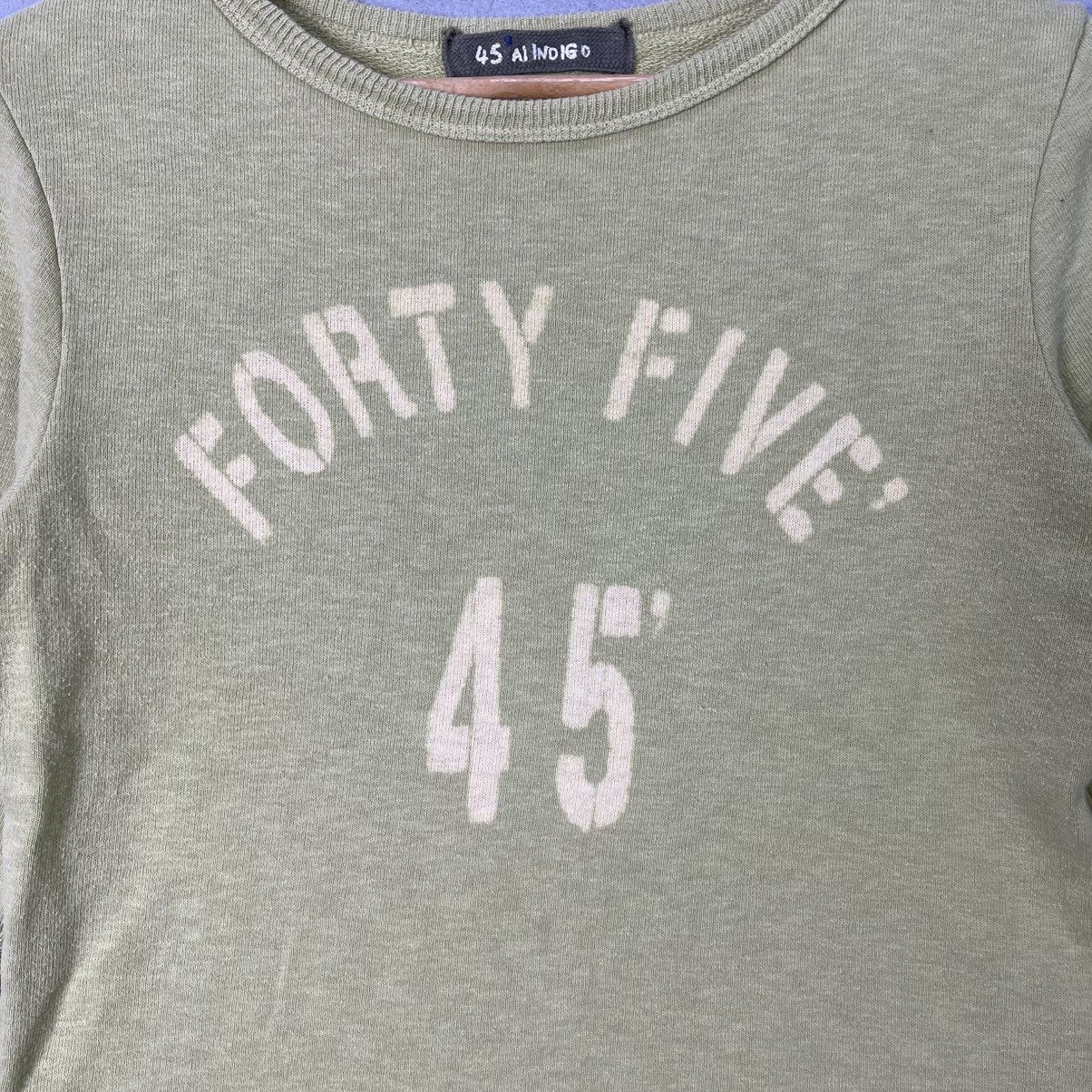 45rpm 90s 45R Indigo “Forty Five 45” Crewneck Sweatshirt Size S / US 4 / IT 40 - 3 Thumbnail