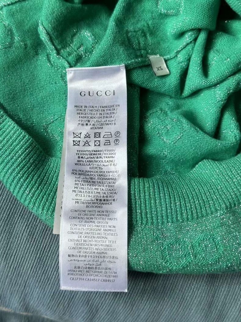 Gucci Gucci Green glitter pink full print cardigan 2501-Nextarrow Size US XS / EU 42 / 0 - 4 Thumbnail
