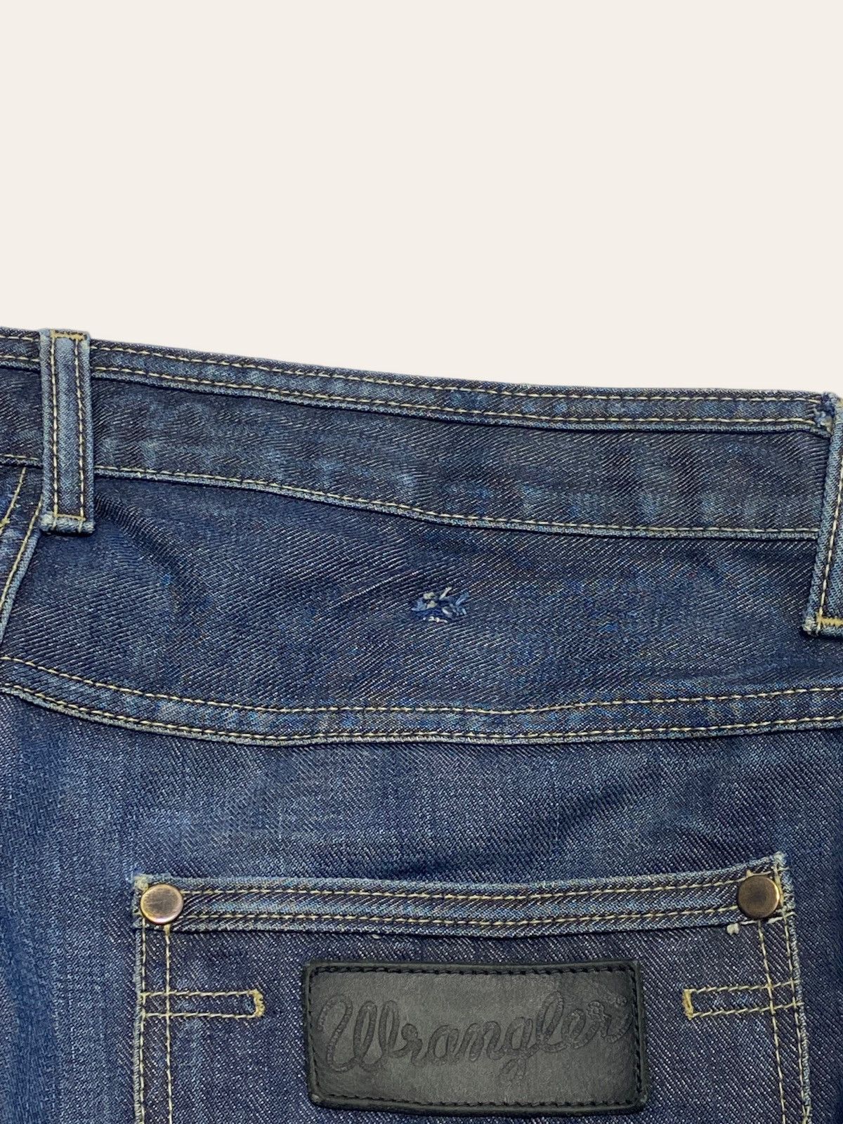 Jean Vintage WRANGLER SHARKEY Navy Denim Jeans Y2K Size US 34 / EU 50 - 13 Thumbnail