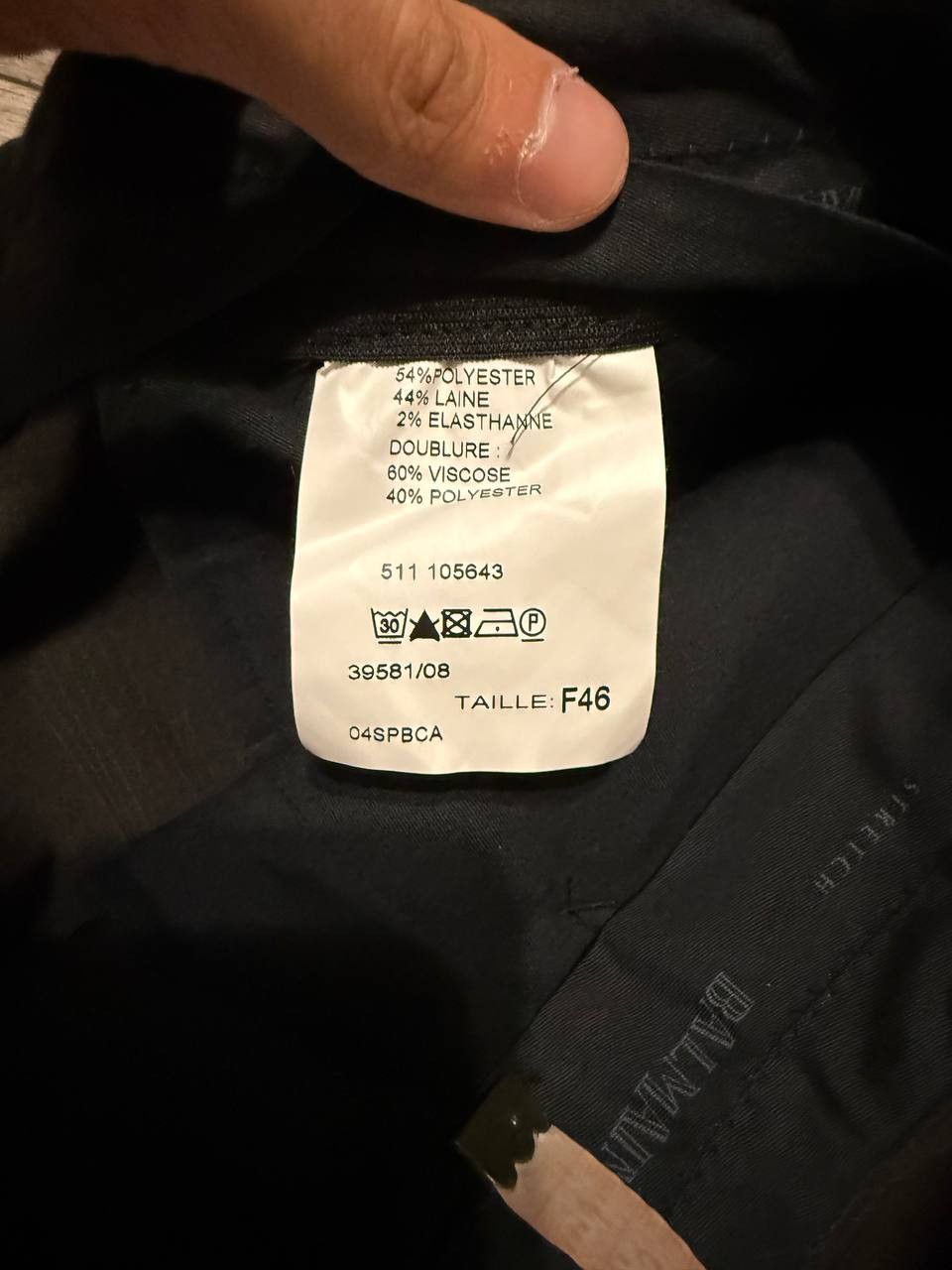 Balmain Balmain Paris trousers mens brown F46 US 34 Size 46S - 11 Thumbnail