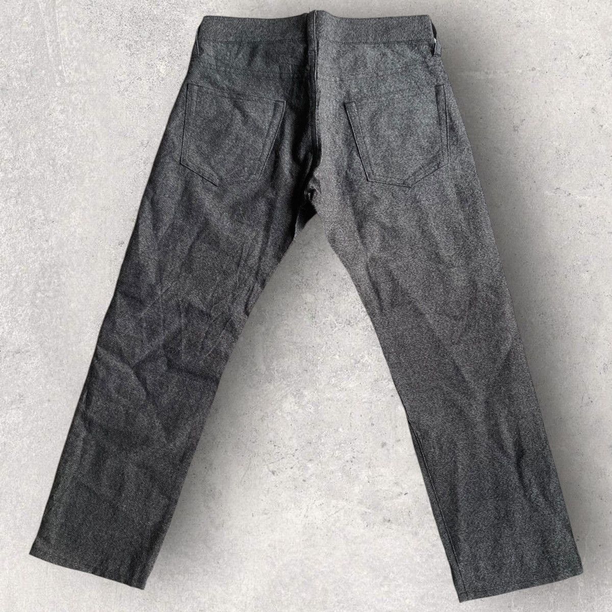Comme des Garcons Grey Wool Distressed And Repaired Pants Size US 28 / EU 44 - 3 Thumbnail