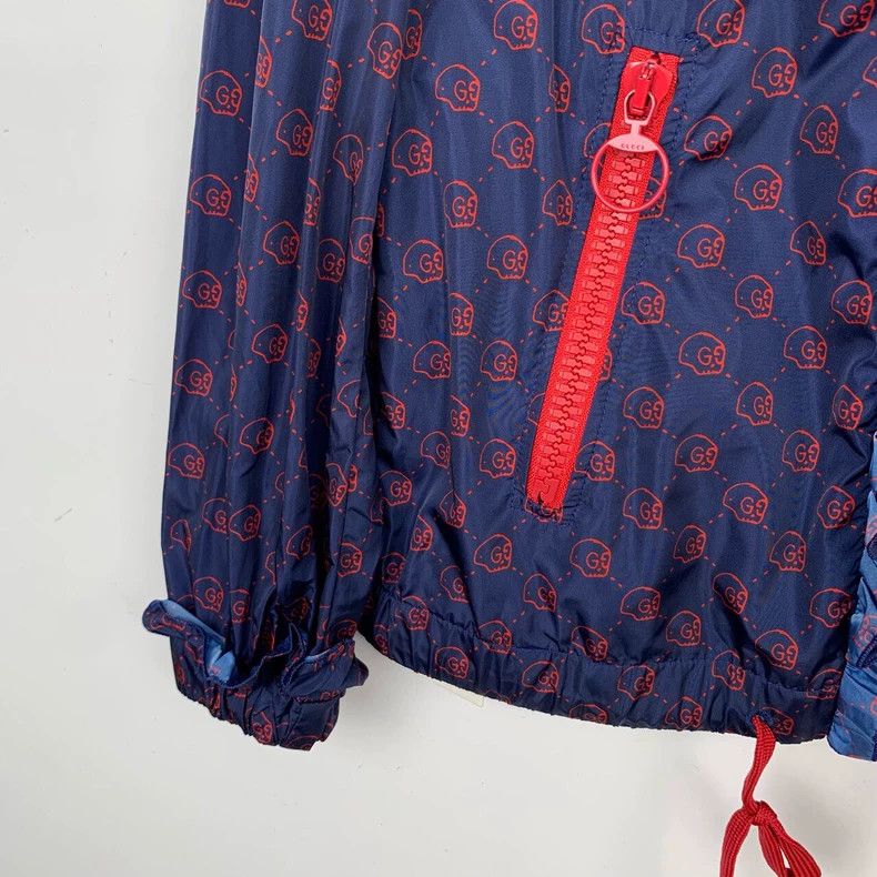 Gucci Gucci Double Glogo full print blue zipper jacket 2502-Nexta Size US XS / EU 42 / 0 - 4 Thumbnail