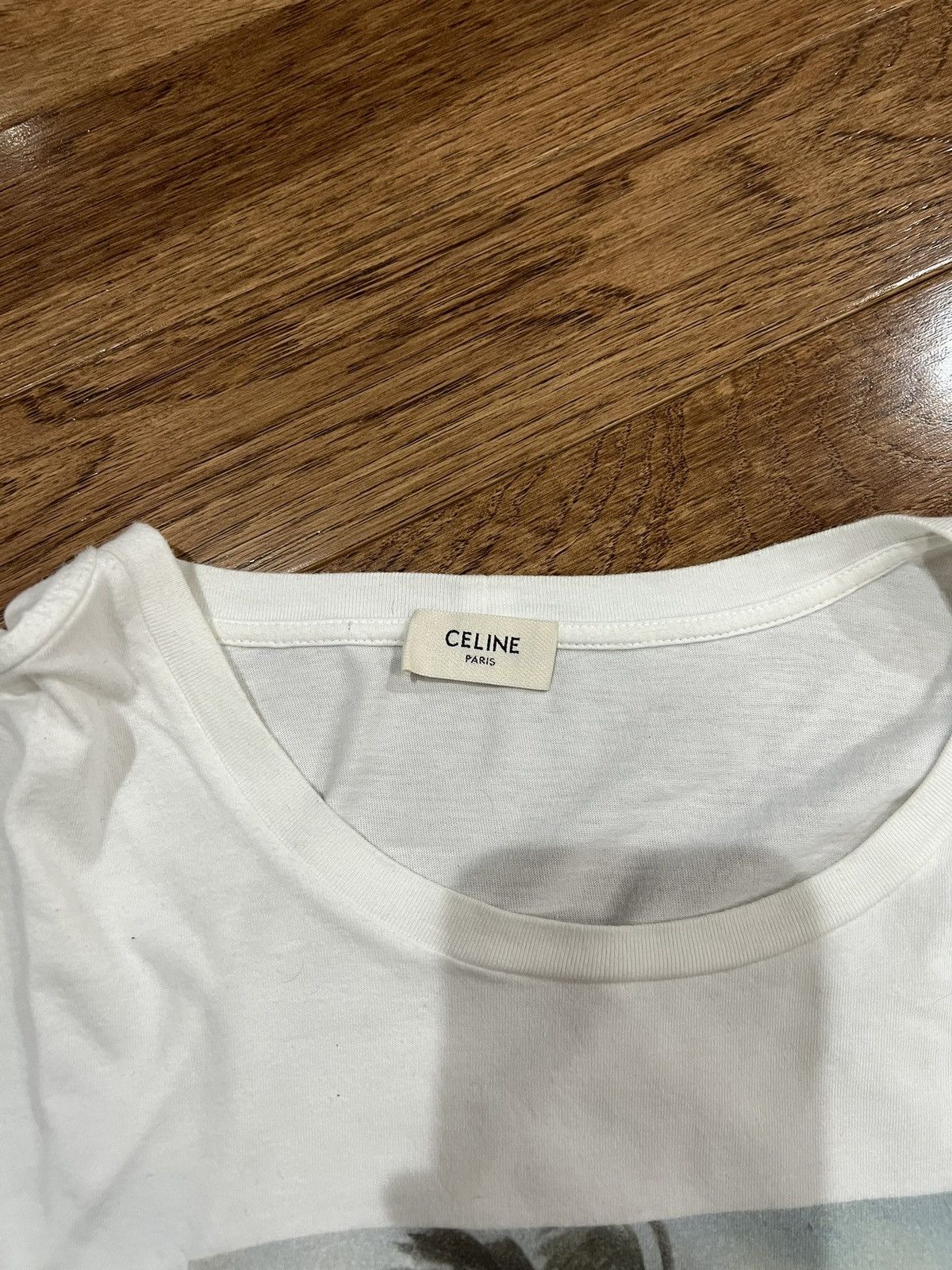 Celine Celine vaguely aspirational white tshirt Size US M / EU 48-50 / 2 - 2 Thumbnail