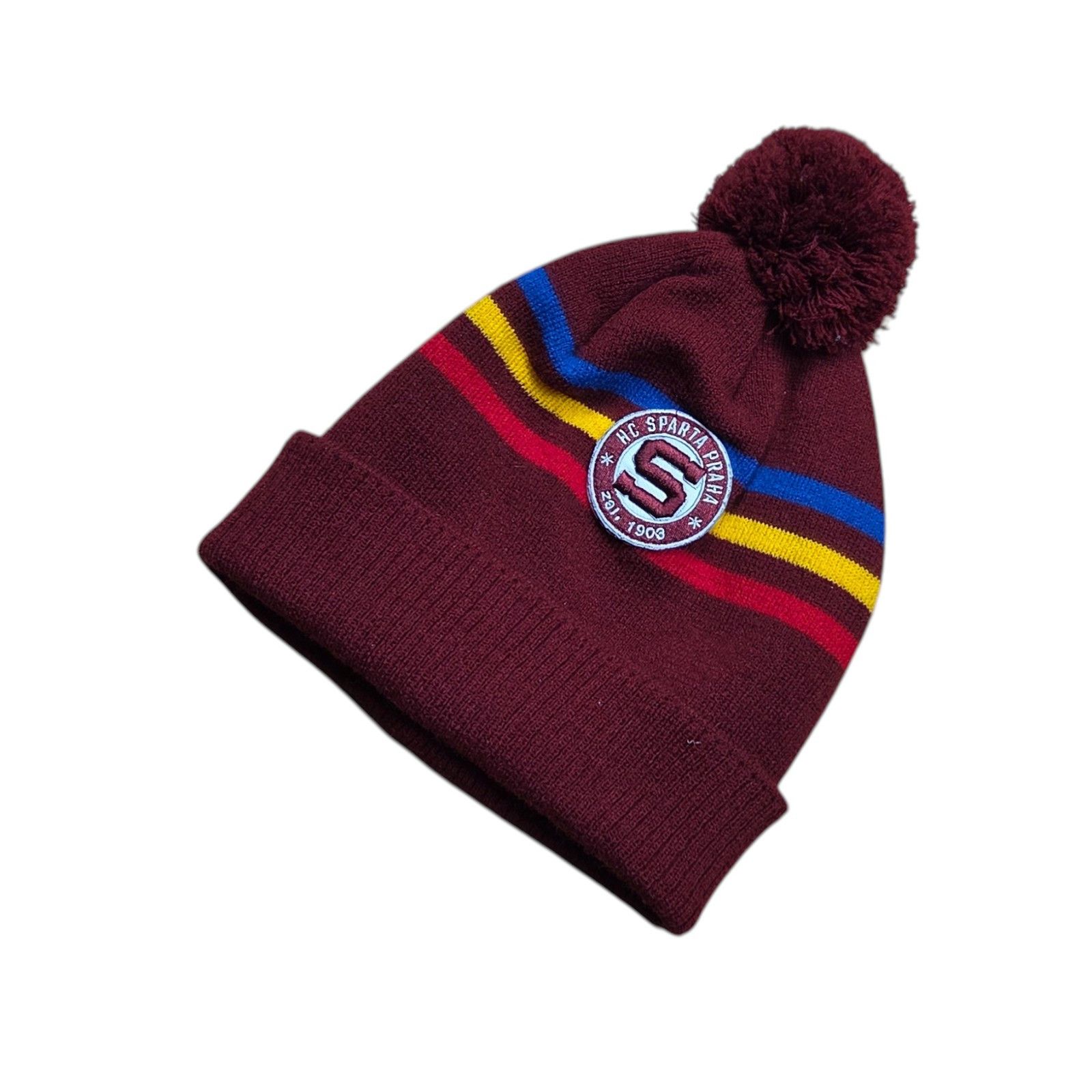 Vintage Sparta Praha Prague Football Soccer Winter Beanie Hat Size ONE SIZE - 2 Thumbnail