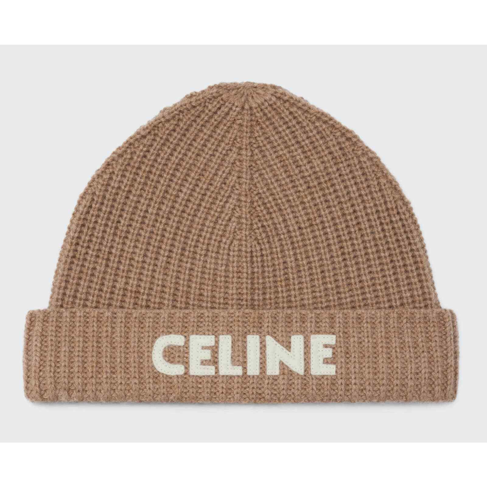 Celine Celine Paris Cashmere Knit Wool Embroidered Beanie Hat Size ONE SIZE - 2 Thumbnail