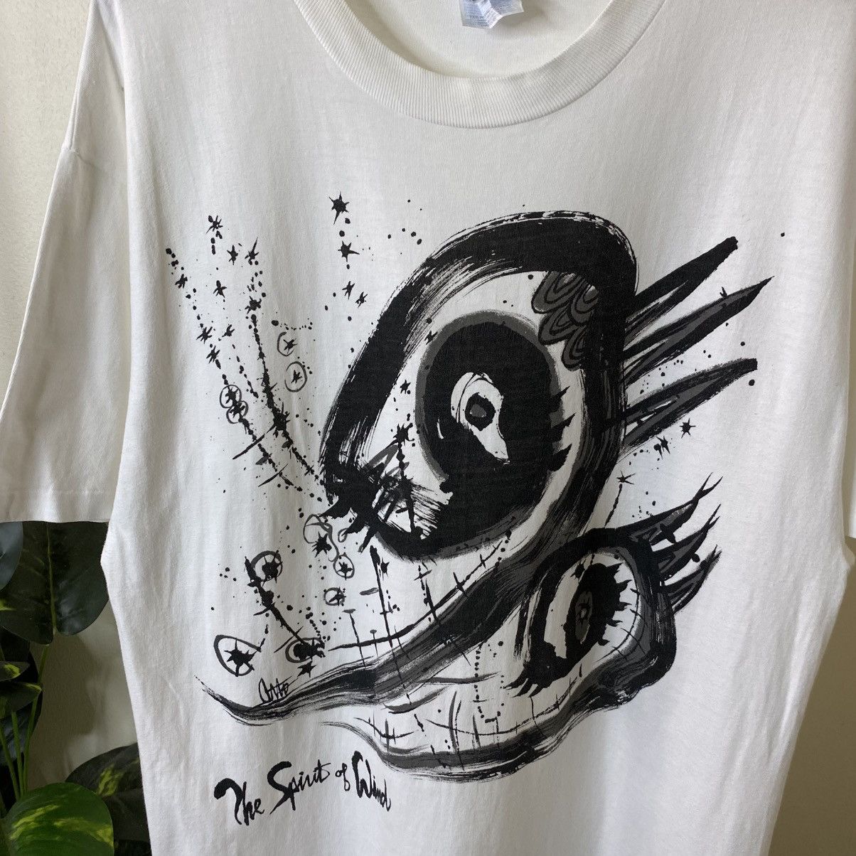 Vintage 1990s INTERNATIONAL ART VILLAGE The Spirit of Wind Art Tee Size US L / EU 52-54 / 3 - 2 Thumbnail