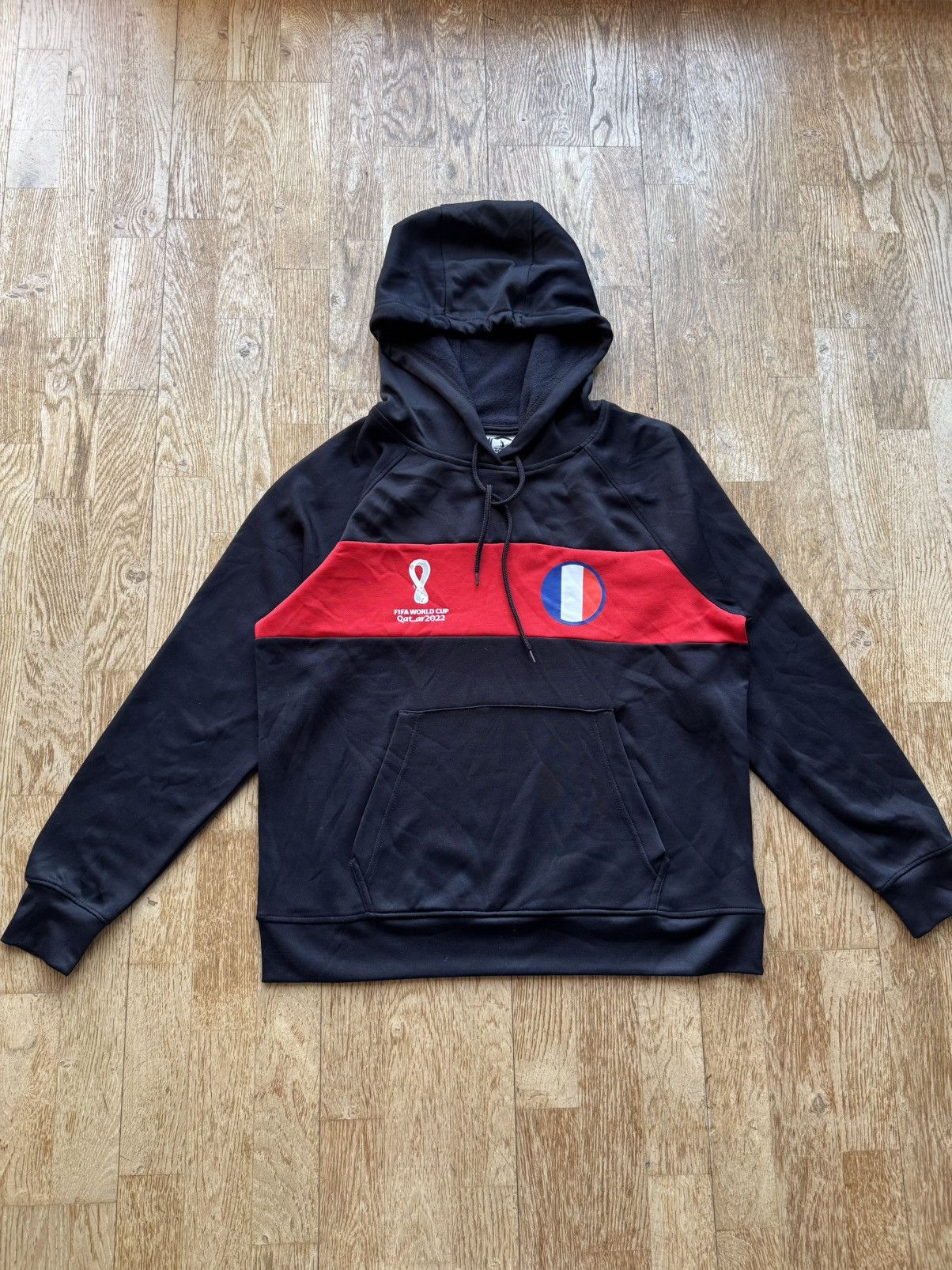 Vintage FRANCE FIFA WORLD CUP QATAR 2022 SOCCER HOODIE Size US L / EU 52-54 / 3 - 1 Thumbnail