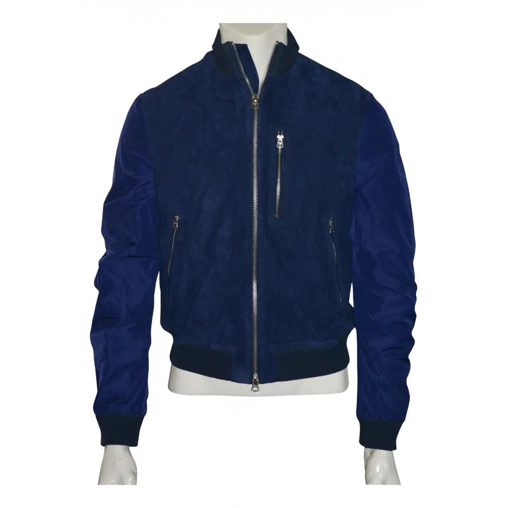 Burberry Burberry Suede Leather Bomber Jacket Size US L / EU 52-54 / 3 - 1 Thumbnail