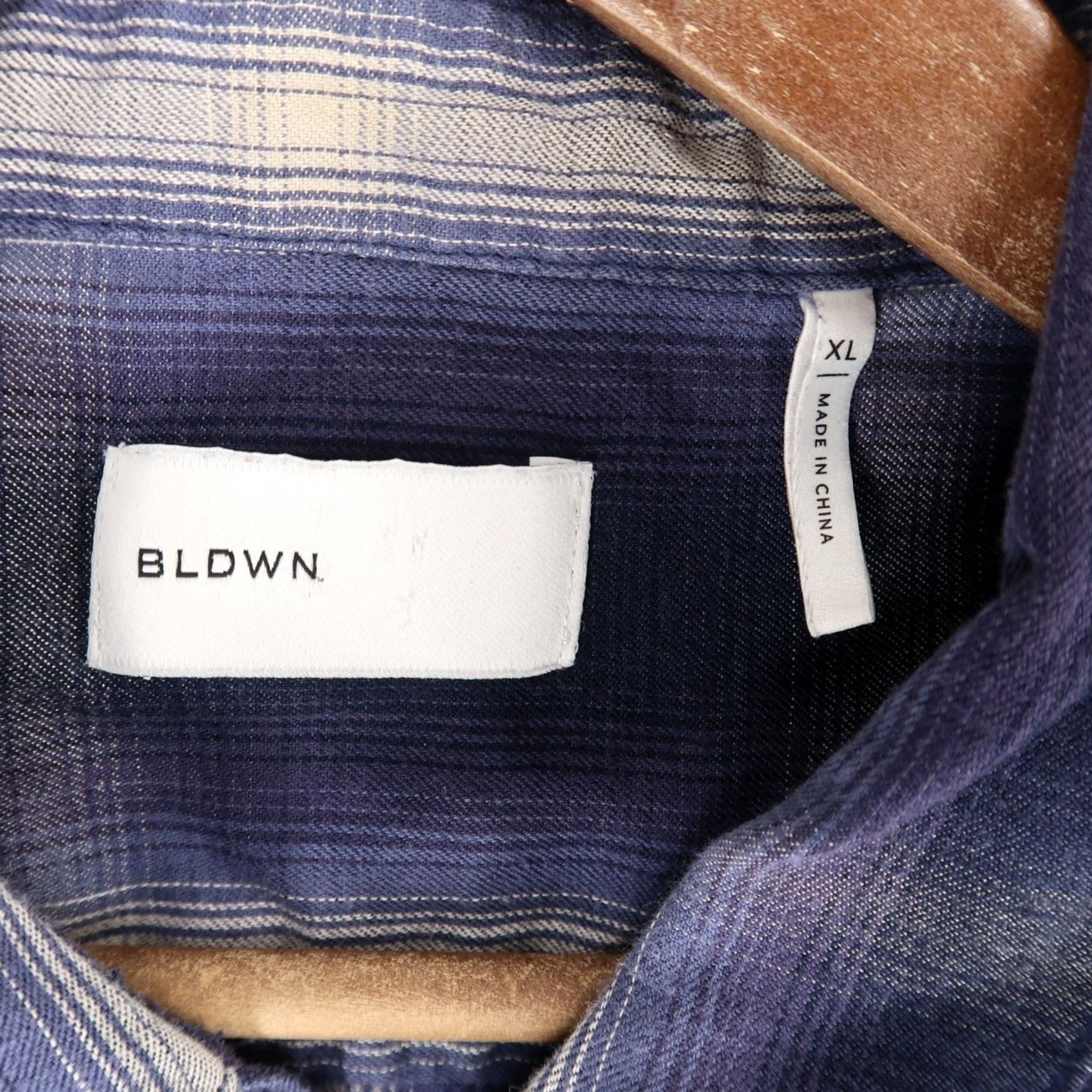 Vintage BLDWN Arias Shirt Mens XL Blue Plaid Button Down Long Sleeve Lightweight Size US XL / EU 56 / 4 - 7 Thumbnail