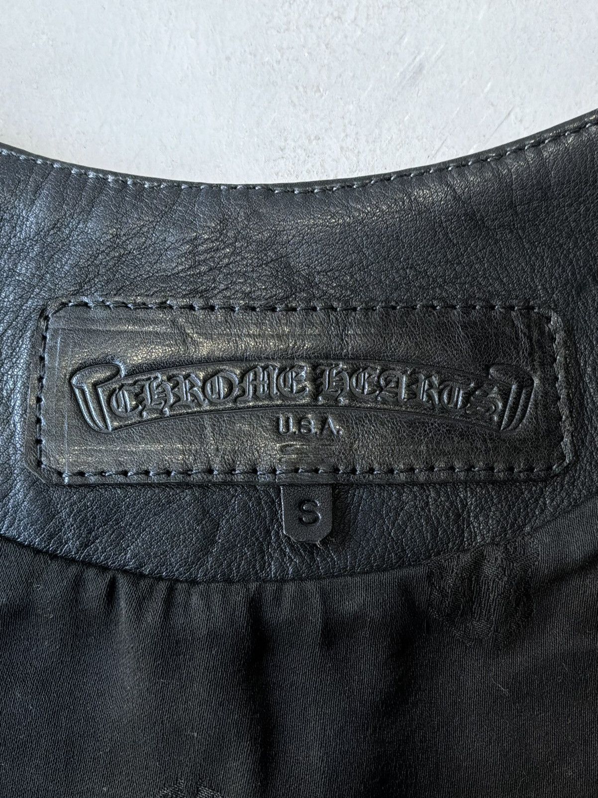 Chrome Hearts 90s Chrome Hearts - Filigree Cross Leather Vest Size US S / EU 44-46 / 1 - 14 Thumbnail