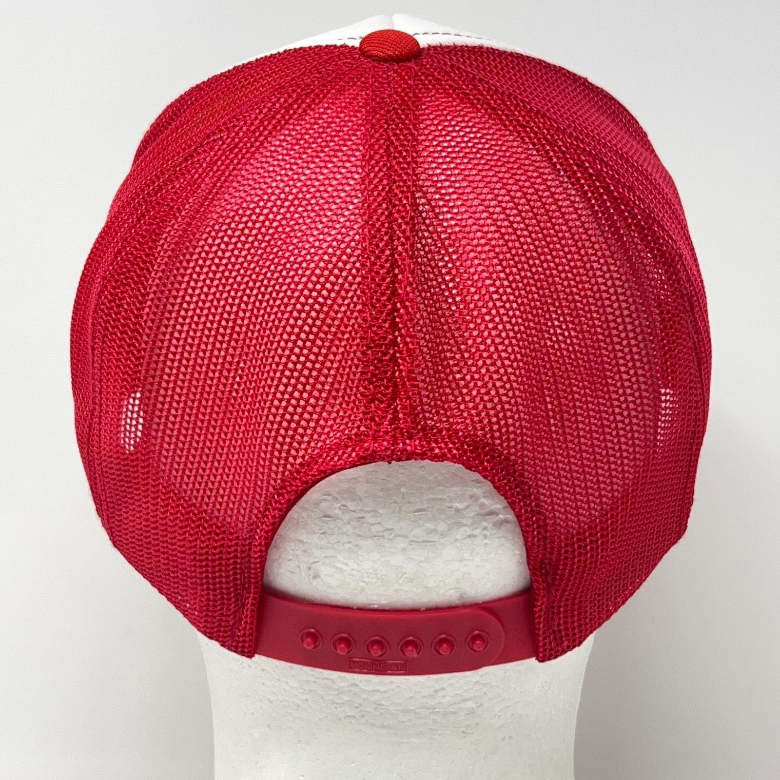 Vintage Vintage 80s Hawthorne Trap Club Trucker Hat Baseball Cap Red Size ONE SIZE - 3 Thumbnail