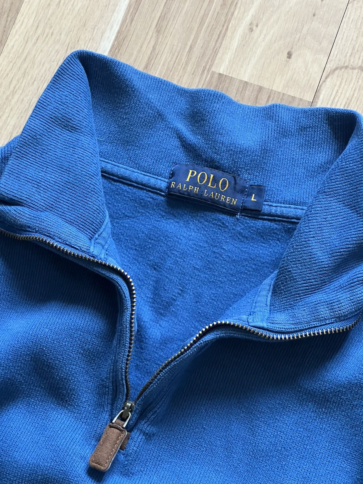Polo Ralph Lauren Polo Ralph Lauren vintage sweater 1/4 zip old money blue Size US L / EU 52-54 / 3 - 5 Thumbnail