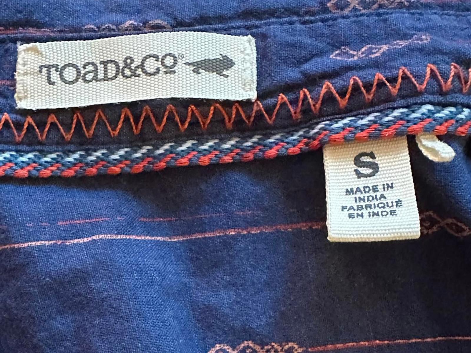 Toad&Co Toad&Co Sleeveless Navy Blue Shirt Dress, Size Small Size S / US 4 / IT 40 - 3 Thumbnail