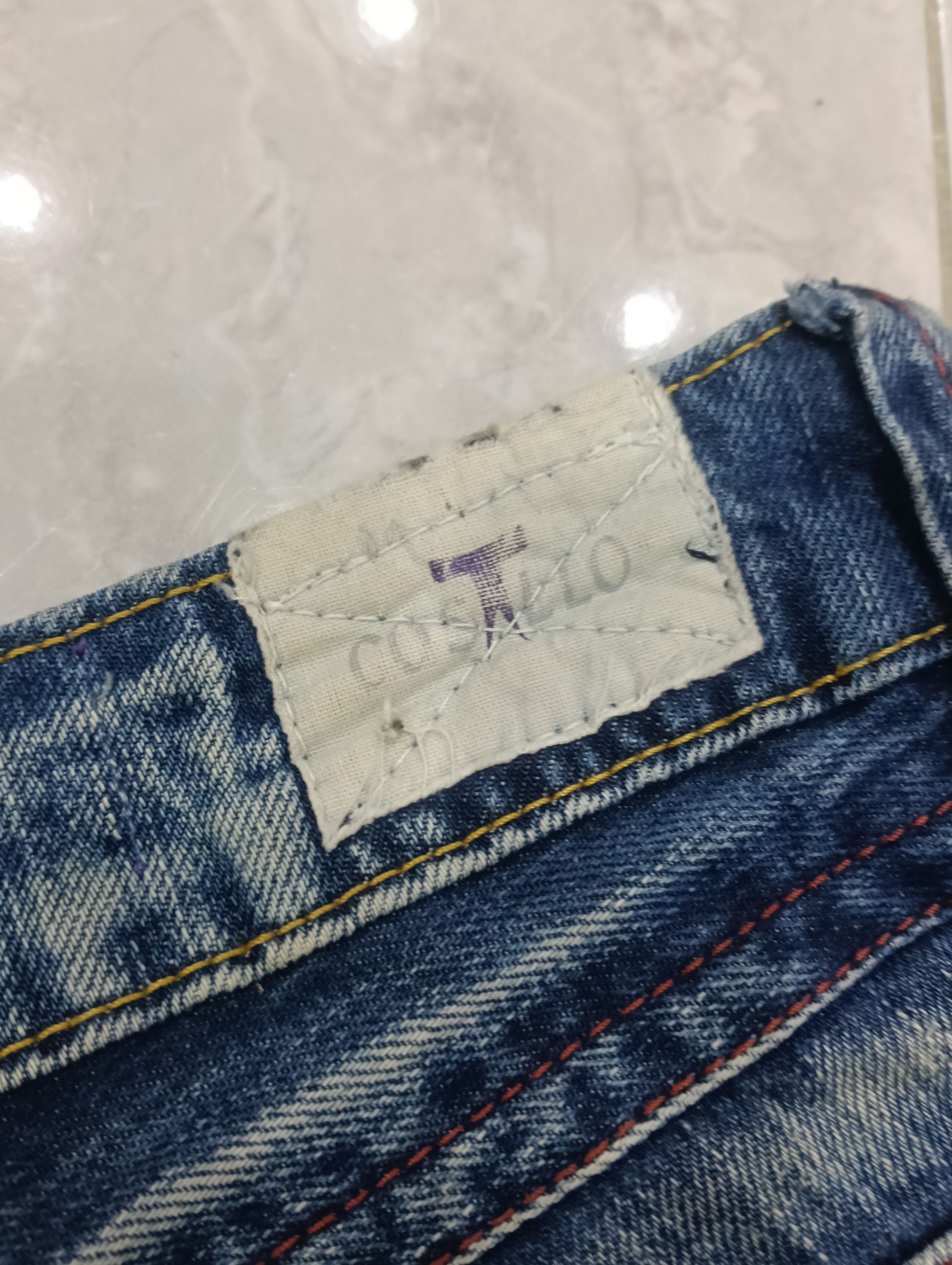 Japanese Brand Costello Sick Design Bootcut Denim Size 30" / US 8 / IT 44 - 7 Thumbnail